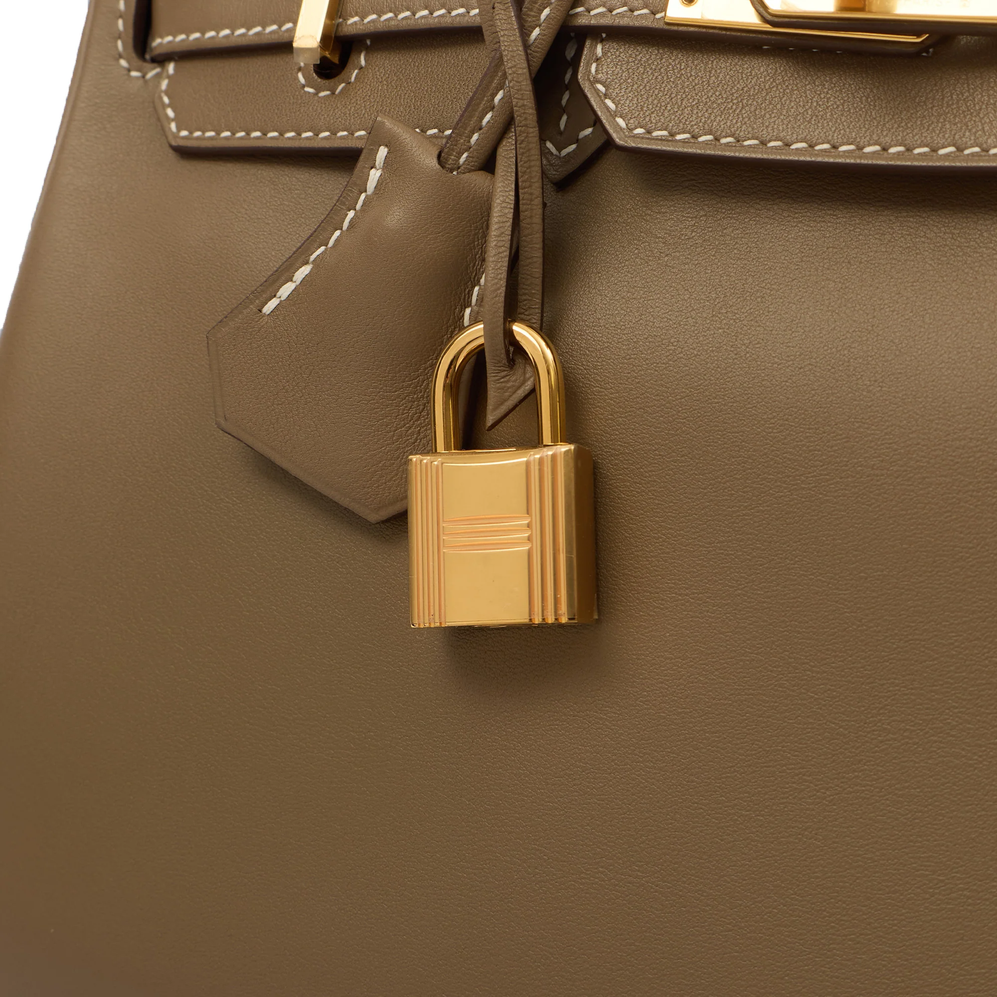 Picture of Hermes Tote Birkin 25 in Etoupe, Swift (Gulli35) Leather