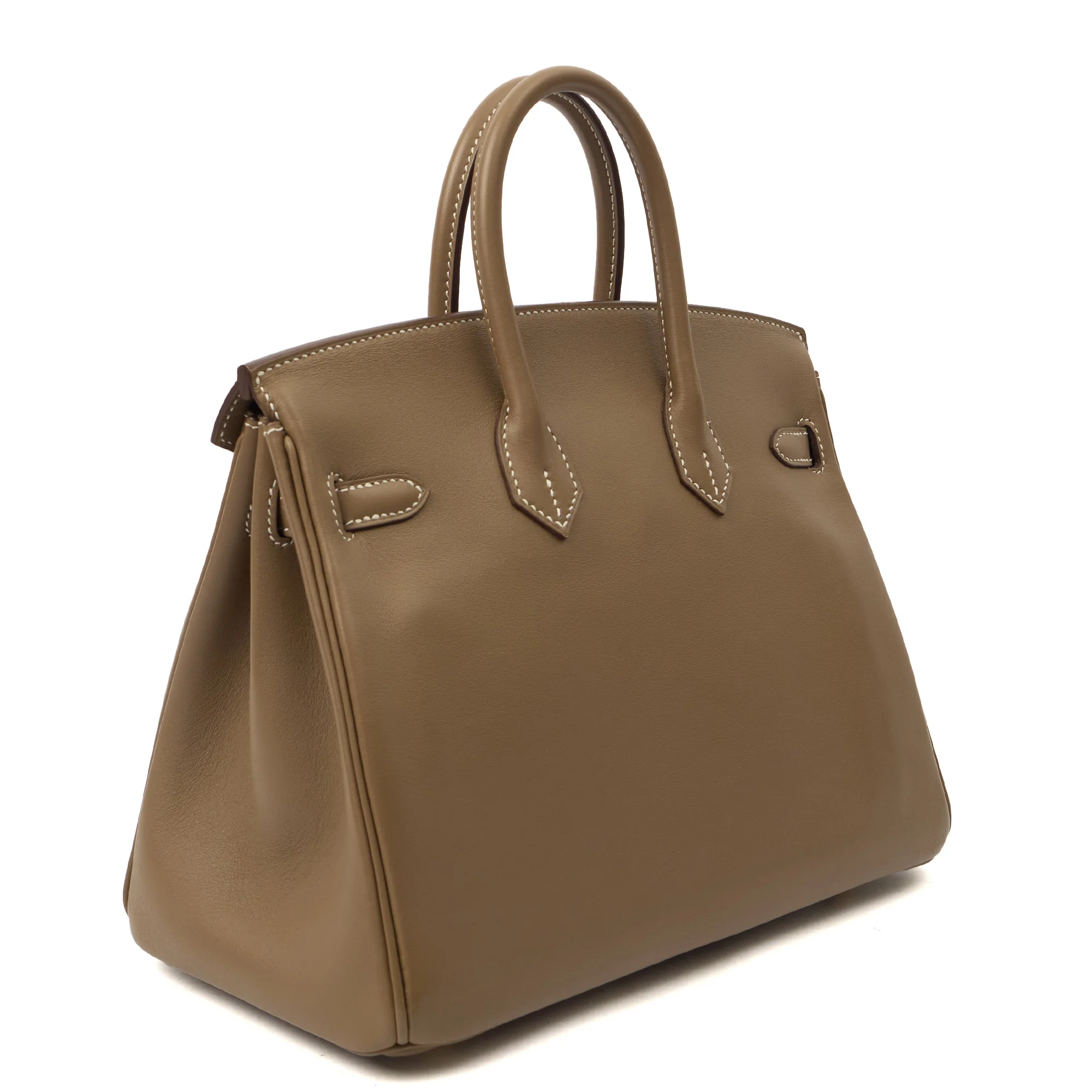 Picture of Hermes Tote Birkin 25 in Etoupe, Swift (Gulli35) Leather