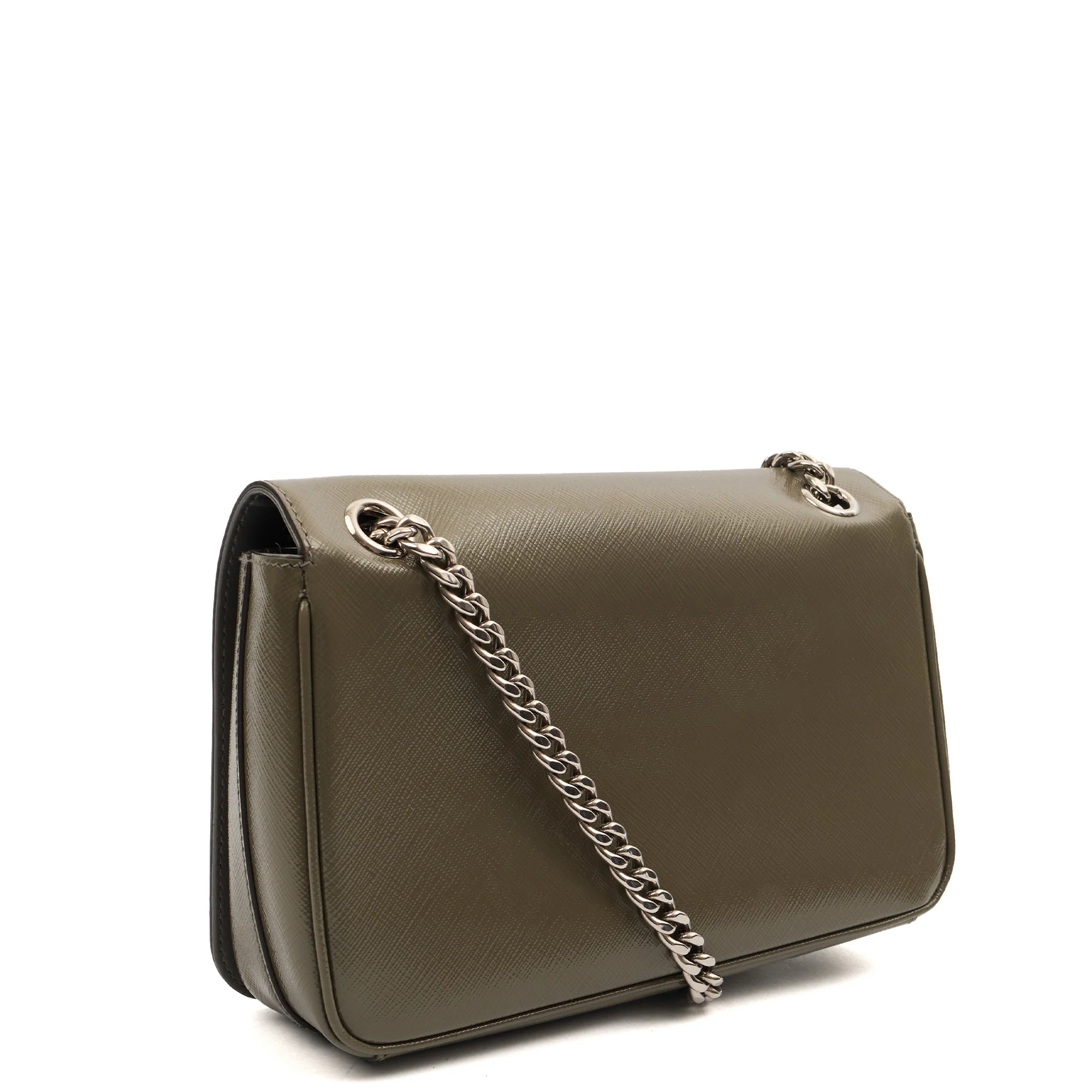 Picture of Prada Shoulder Bag Saffiano Crossbody - Mini in Green, Leather