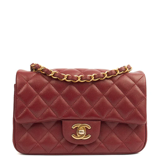 Picture of Chanel Mini Bag Classic - Mini (Rectangular) in Red, Caviar Leather