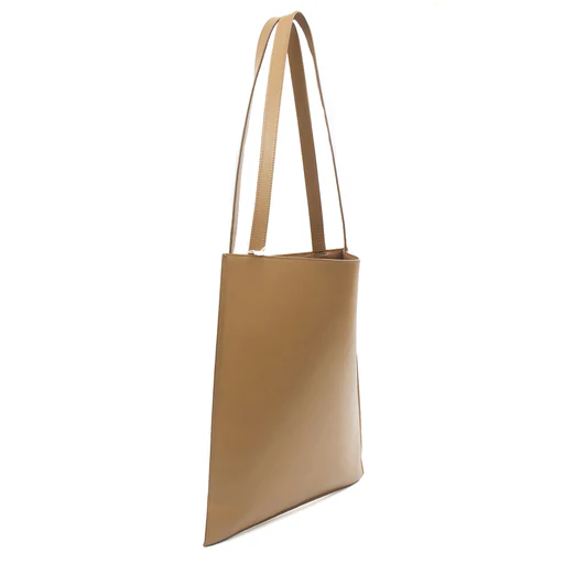 Picture of The Row Tote Flat Leather Tote in Brown, Leather