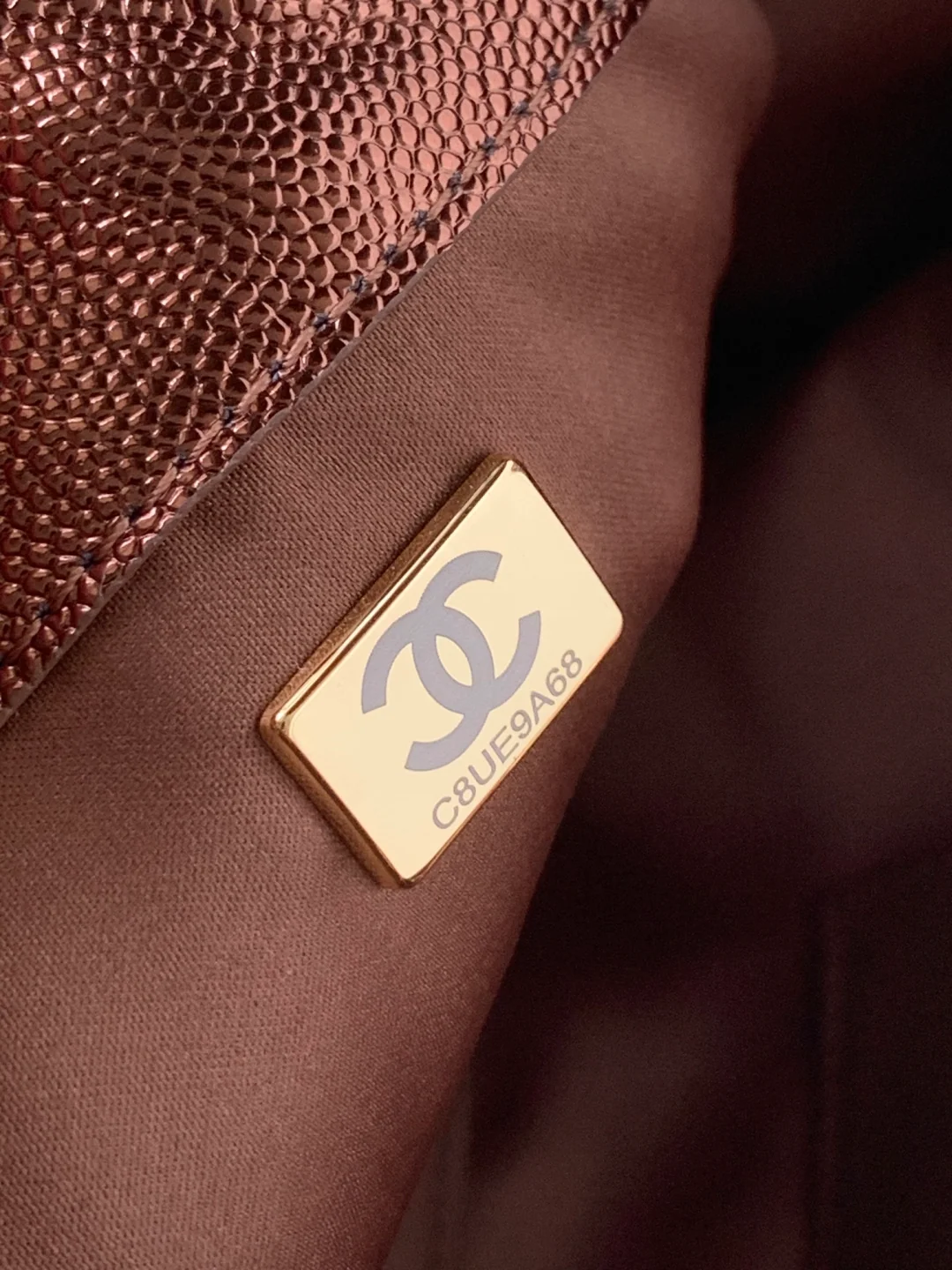 Chanel 25 Small Hobo AS5311 in Bronze Calfskin