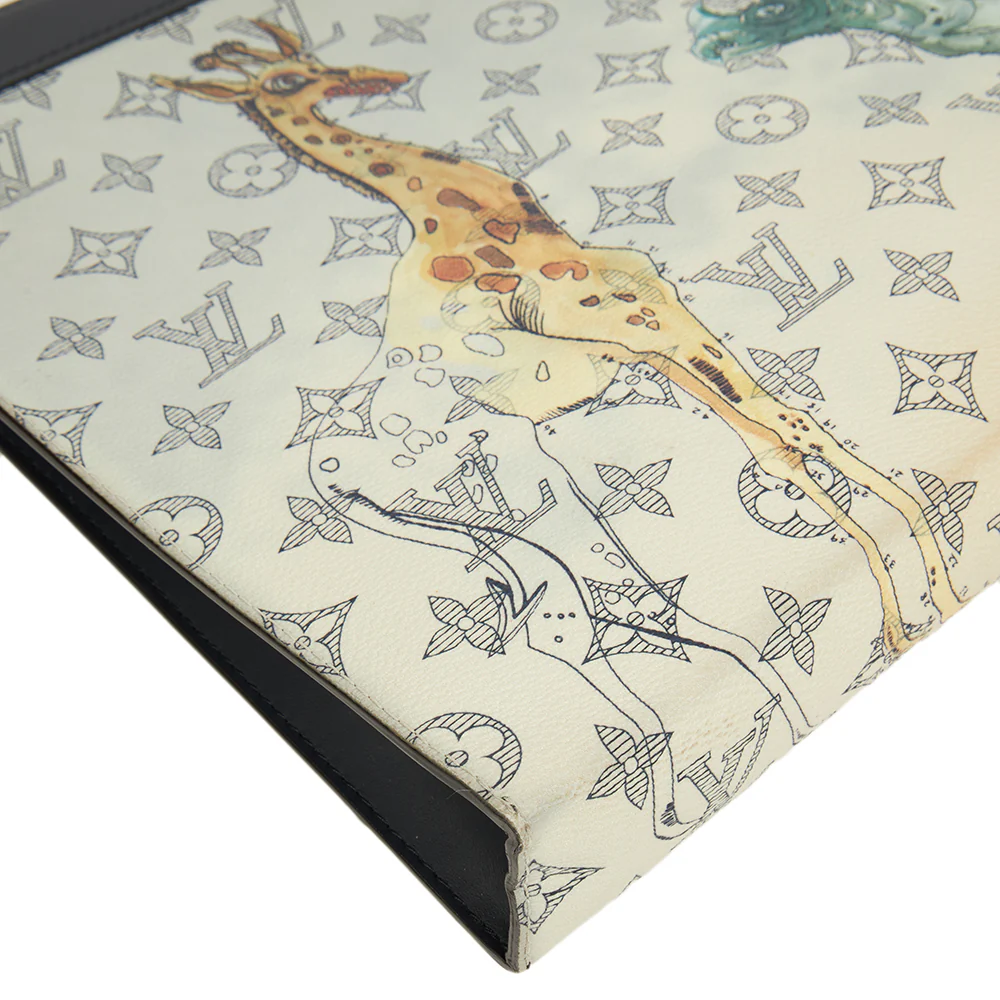 Picture of Louis Vuitton Savane Pochette Voyage MM in Multi, Leather