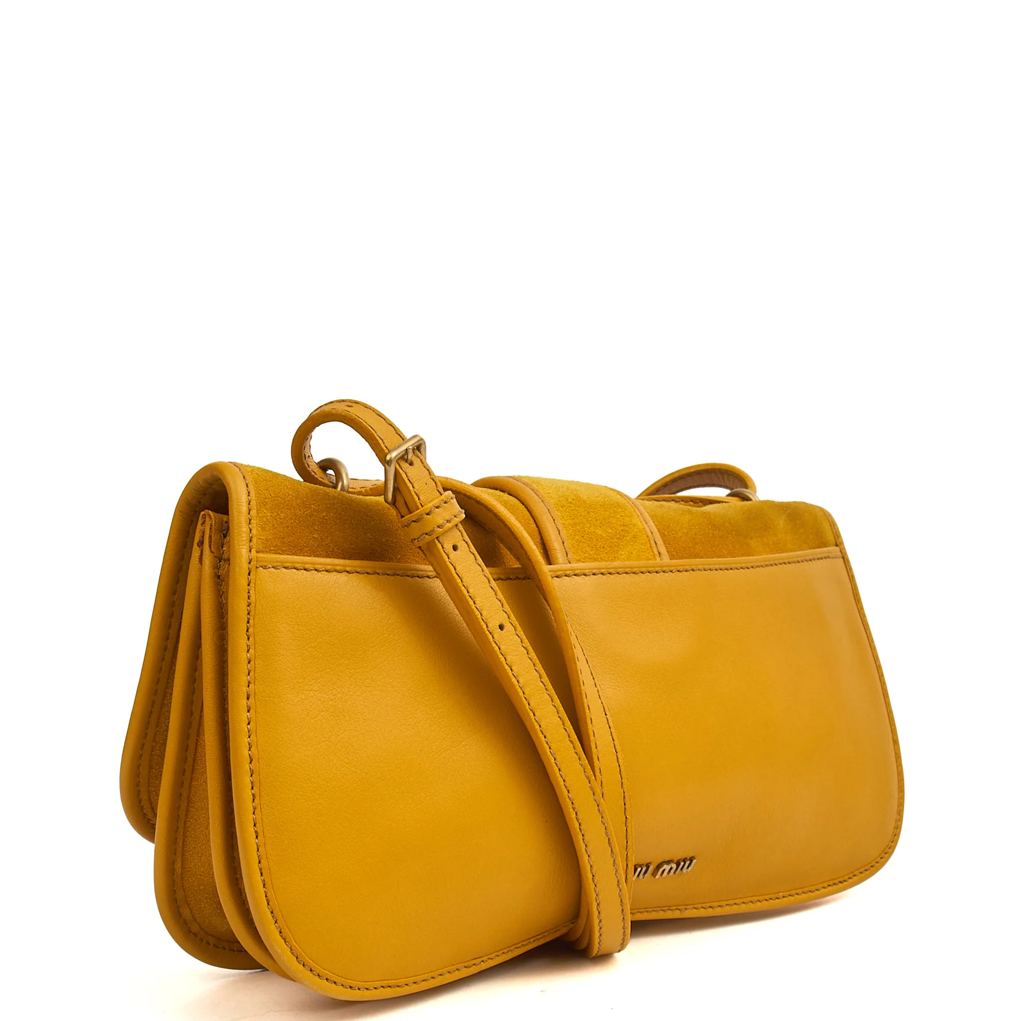 Picture of Miu Miu Cross Body Crossbody in Black, Suede