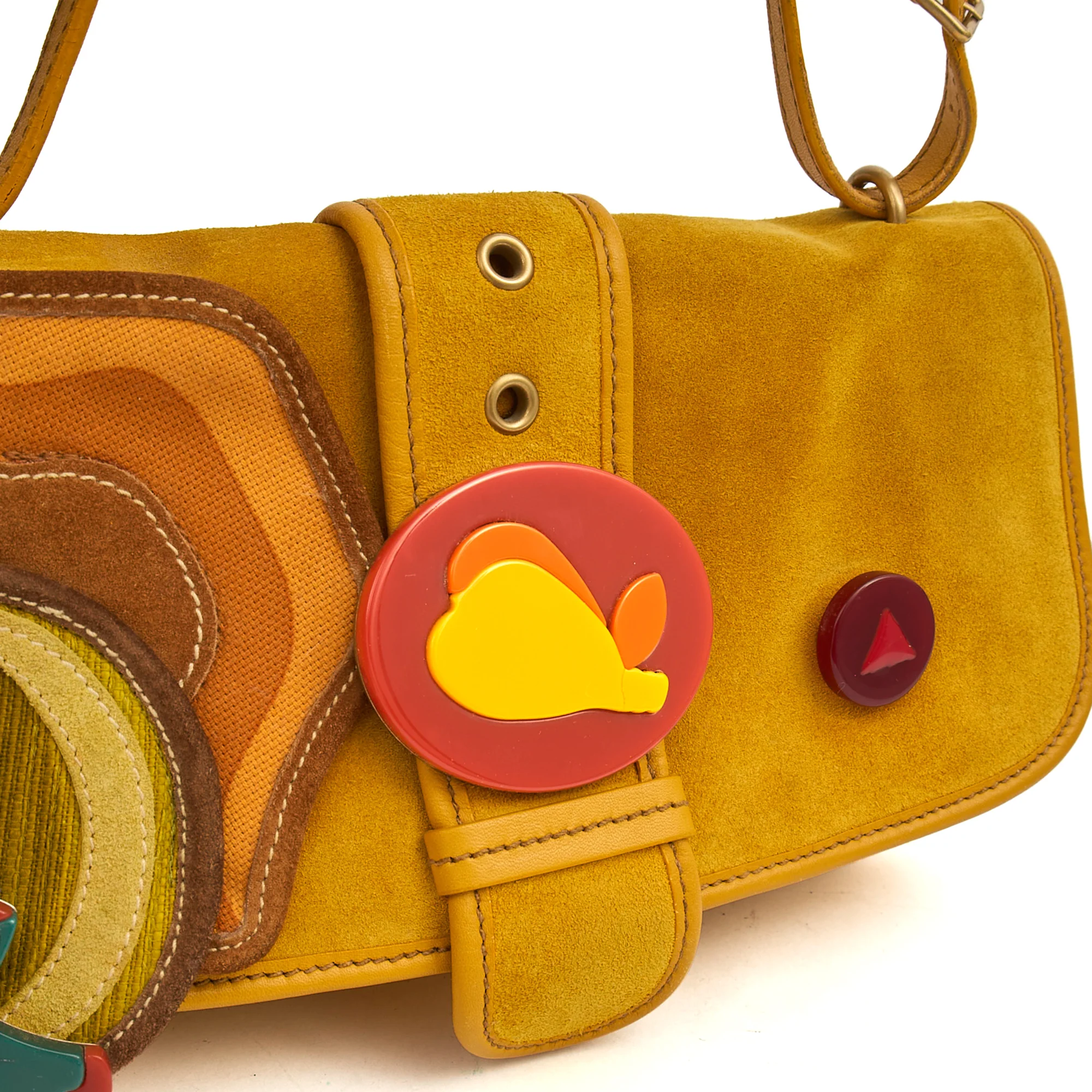 Picture of Miu Miu Cross Body Crossbody in Black, Suede