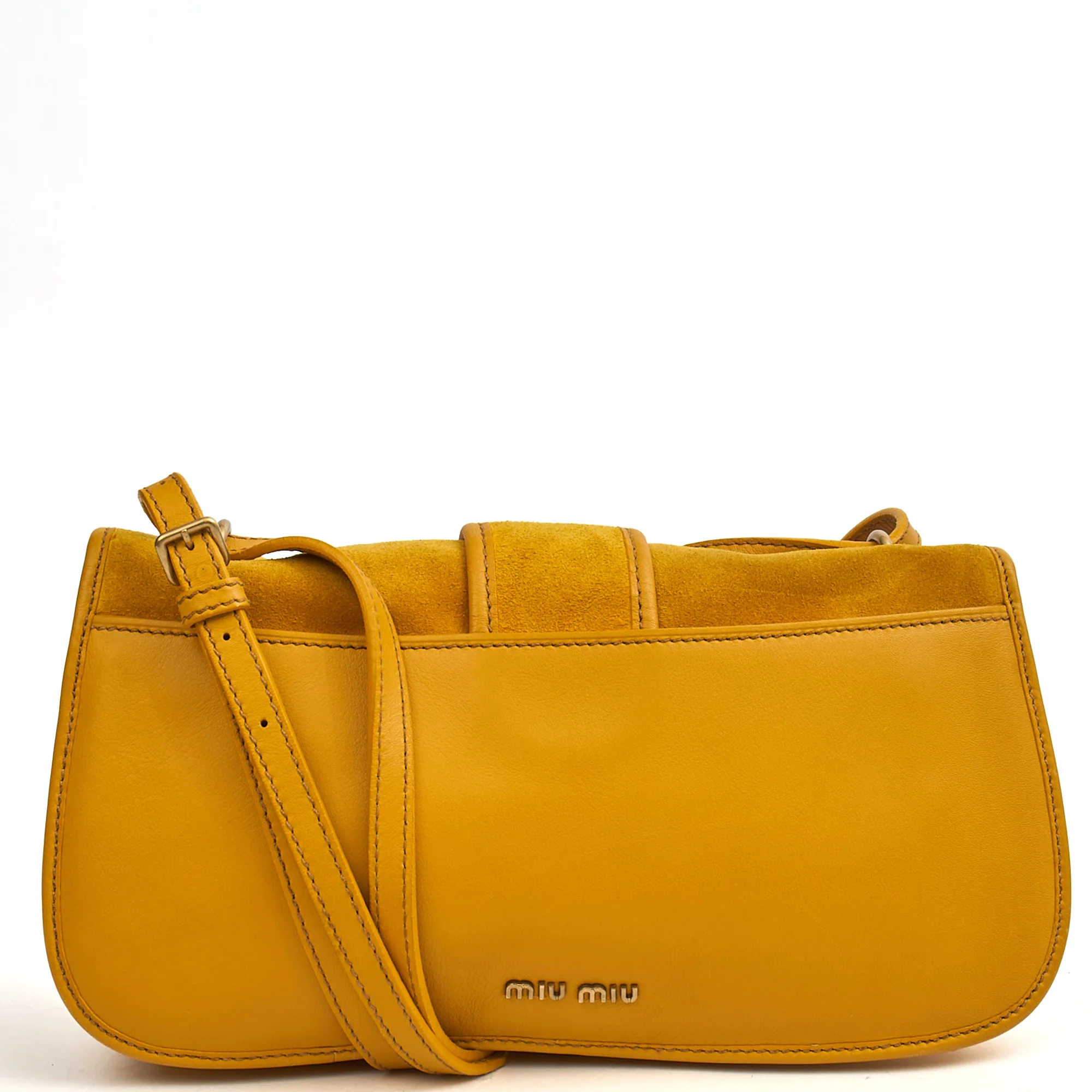 Picture of Miu Miu Cross Body Crossbody in Black, Suede