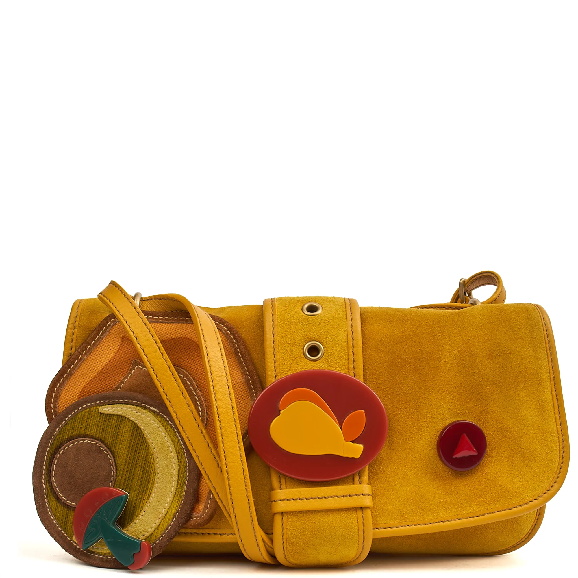 Picture of Miu Miu Cross Body Crossbody in Black, Suede