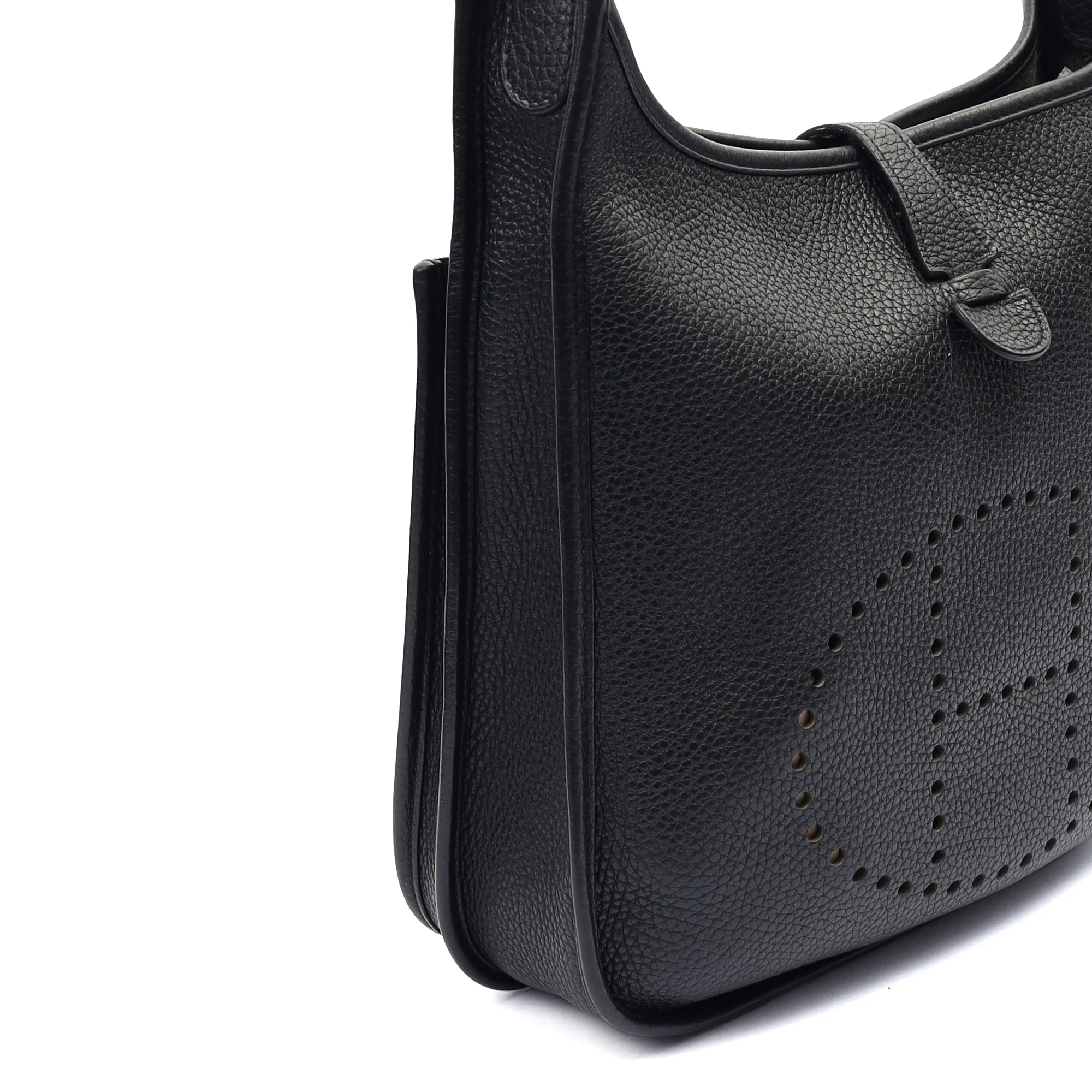 Picture of Hermes Cross Body Evelyne 29 in Black, Clemence Leather