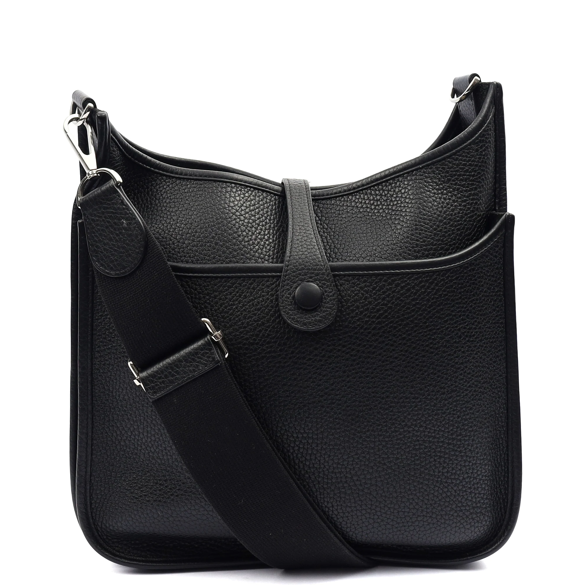 Picture of Hermes Cross Body Evelyne 29 in Black, Clemence Leather