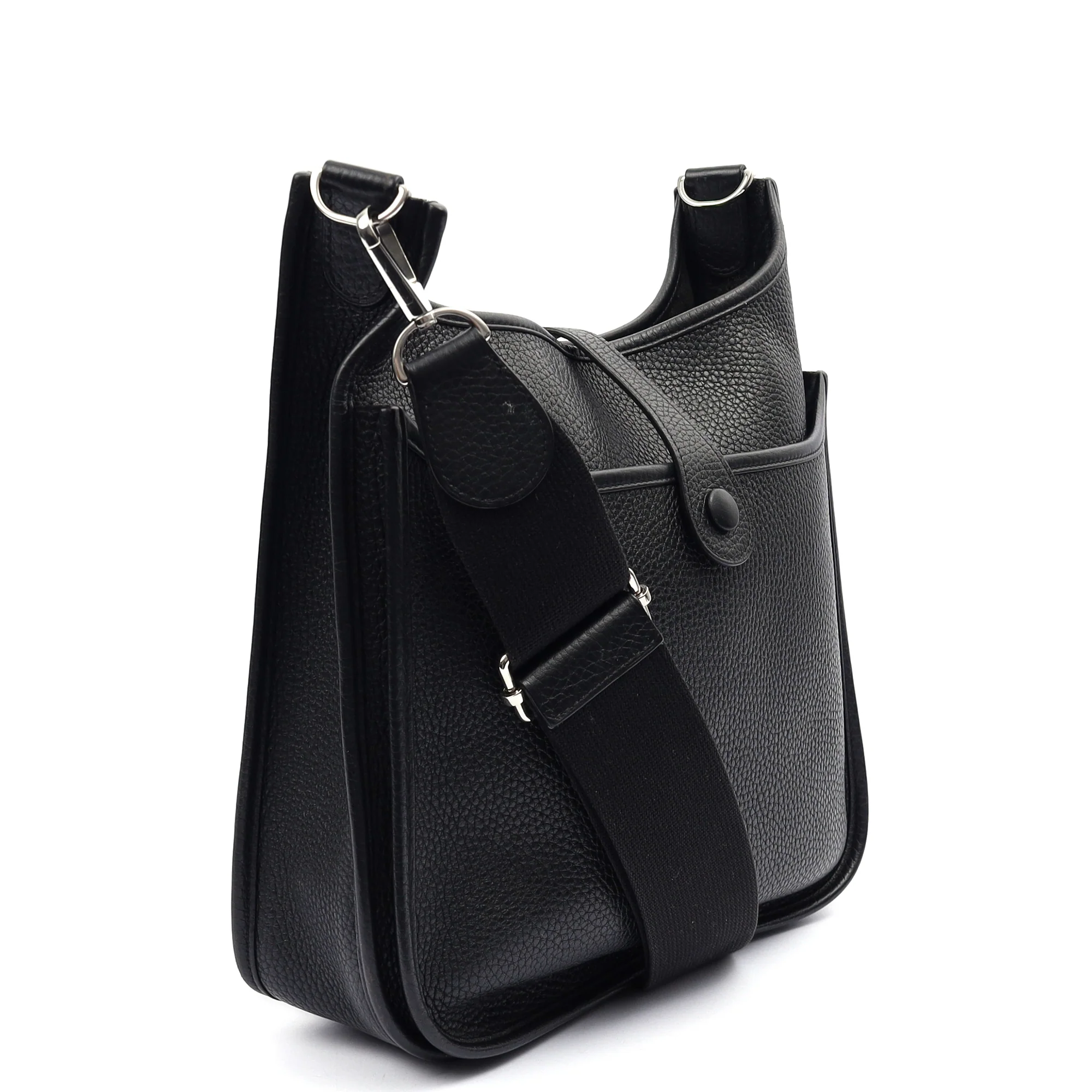 Picture of Hermes Cross Body Evelyne 29 in Black, Clemence Leather