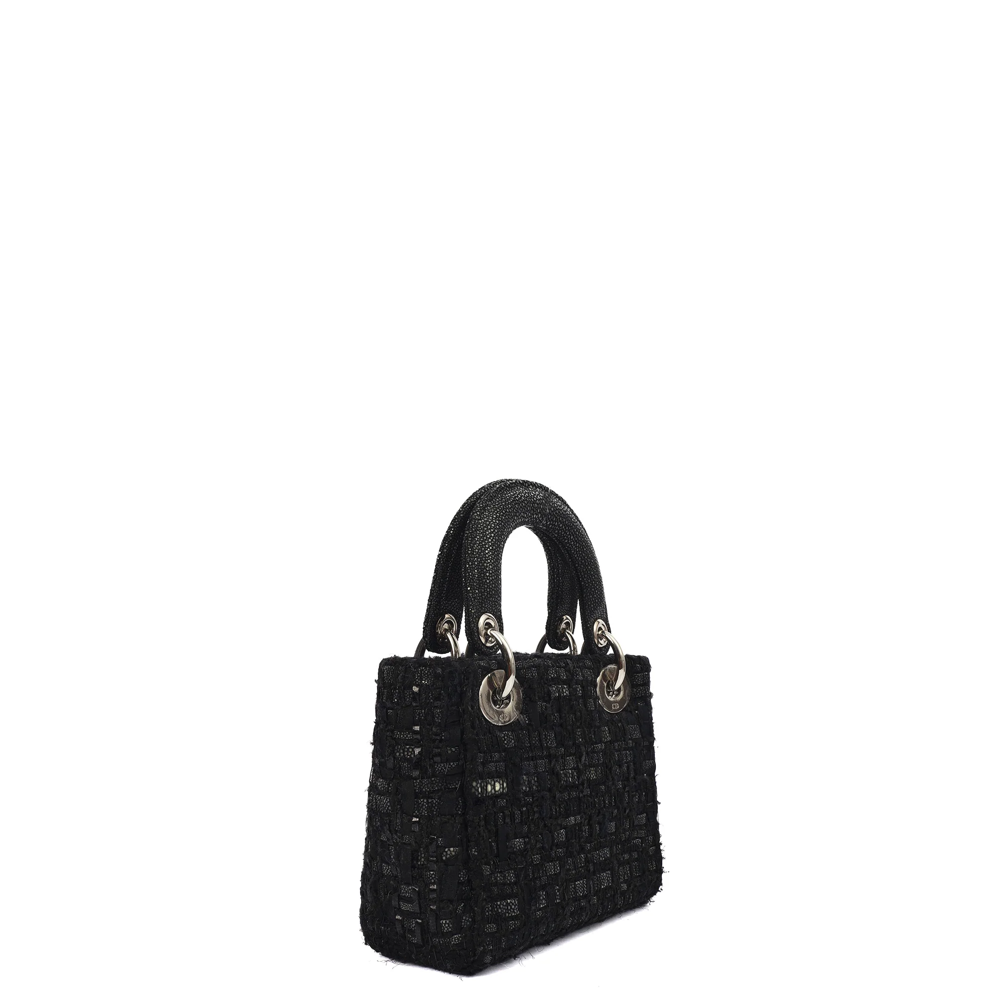 Picture of Christian Dior Top Handle Lady Dior - Mini in Black, Alligator Leather