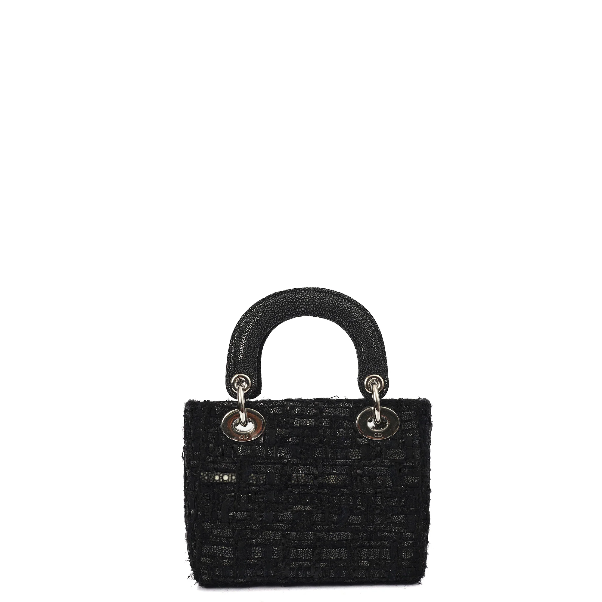 Picture of Christian Dior Top Handle Lady Dior - Mini in Black, Alligator Leather