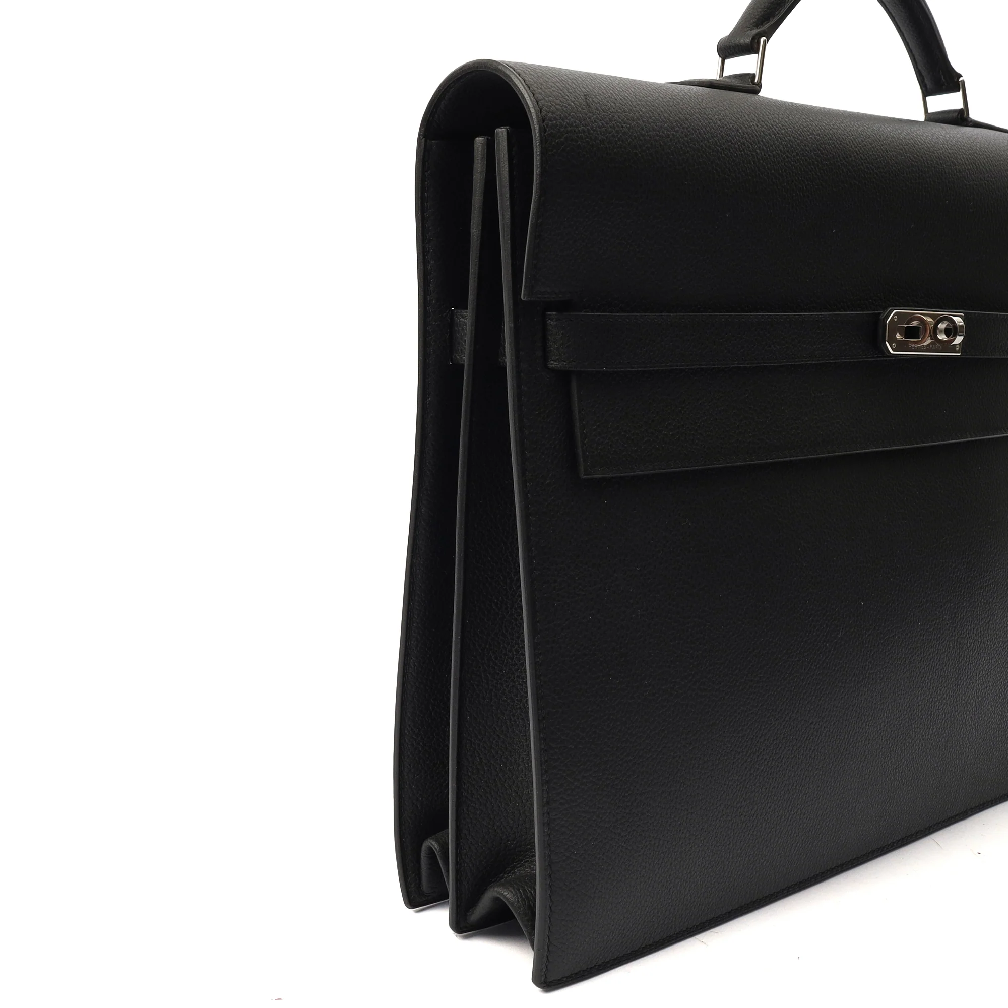 Picture of Hermes Tote Sac A Depeche in Black, Epsom Leather