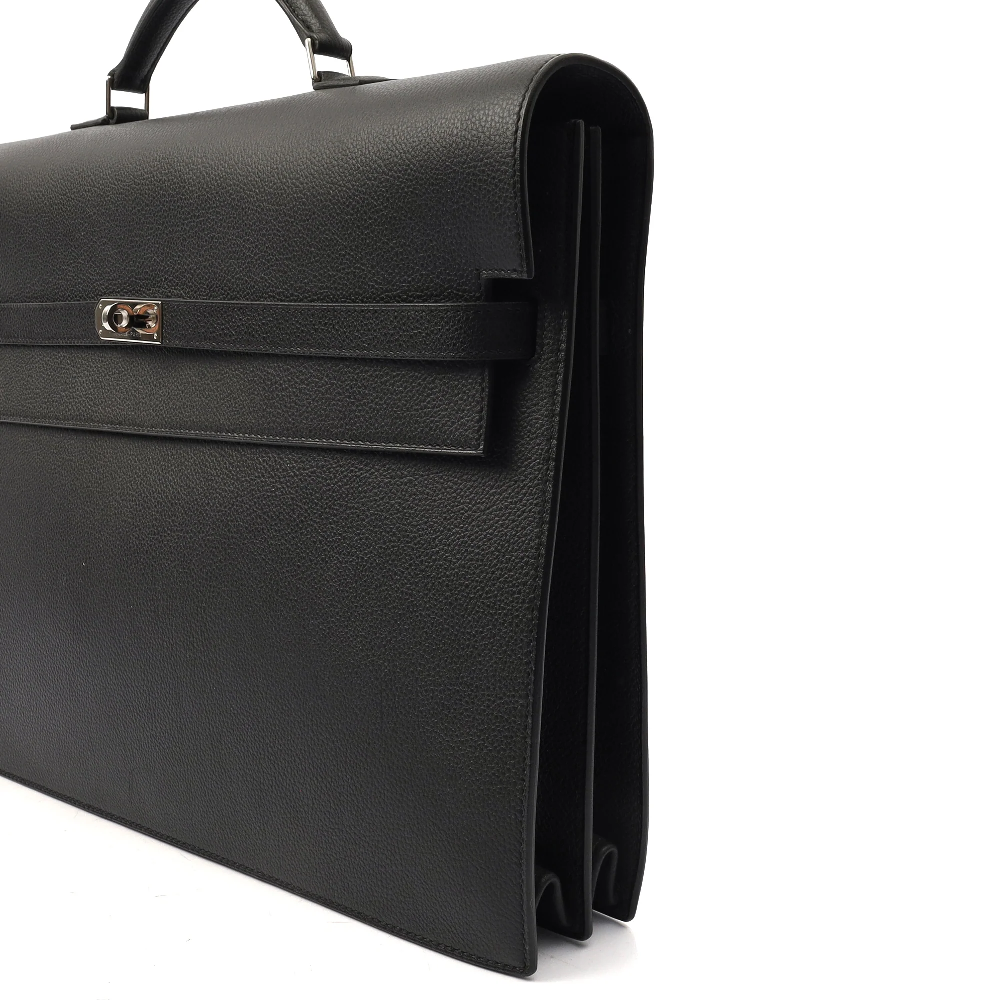 Picture of Hermes Tote Sac A Depeche in Black, Epsom Leather