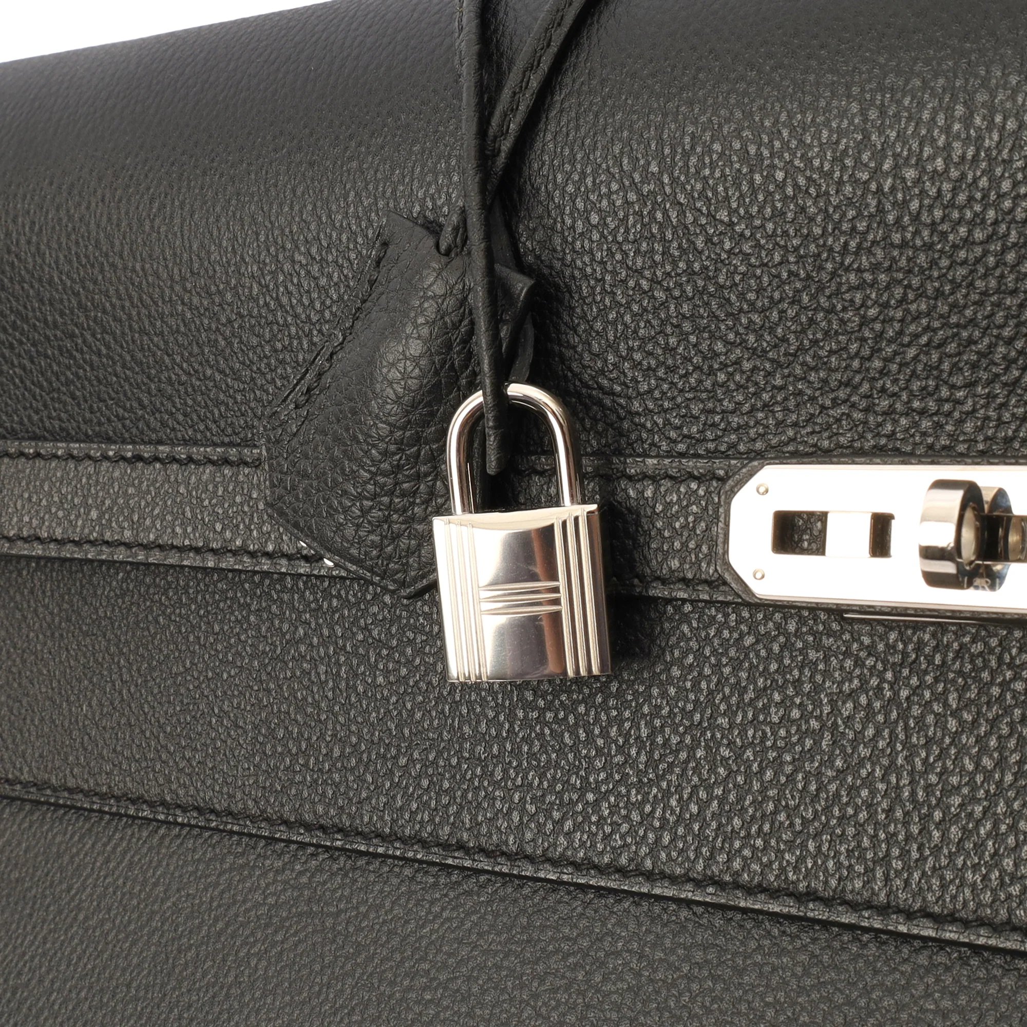 Picture of Hermes Tote Sac A Depeche in Black, Epsom Leather