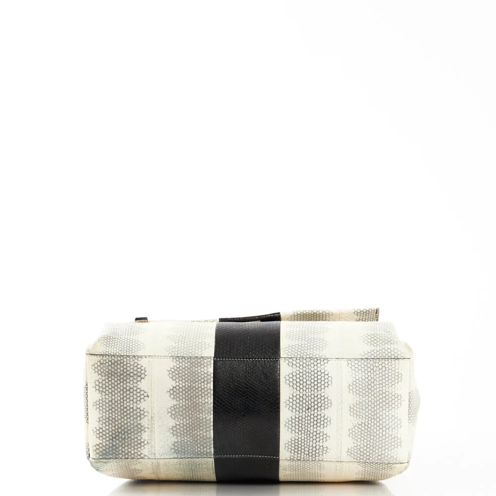 Picture of Givenchy Tote Pandora - Medium in Storm Gray, Exotic Effect Leather