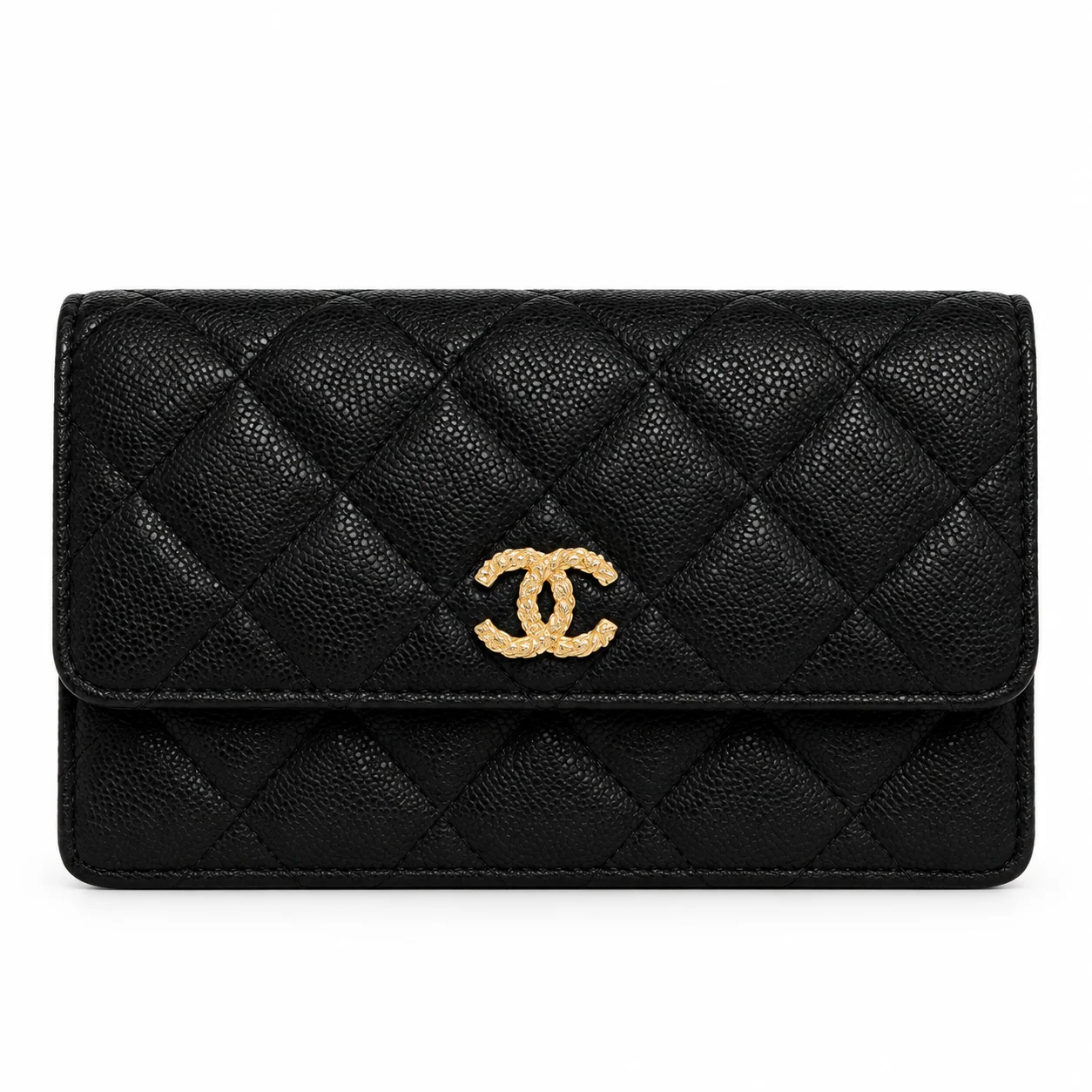 Chanel Melody Wallet on Chain Black - Pre-Owned Authentic