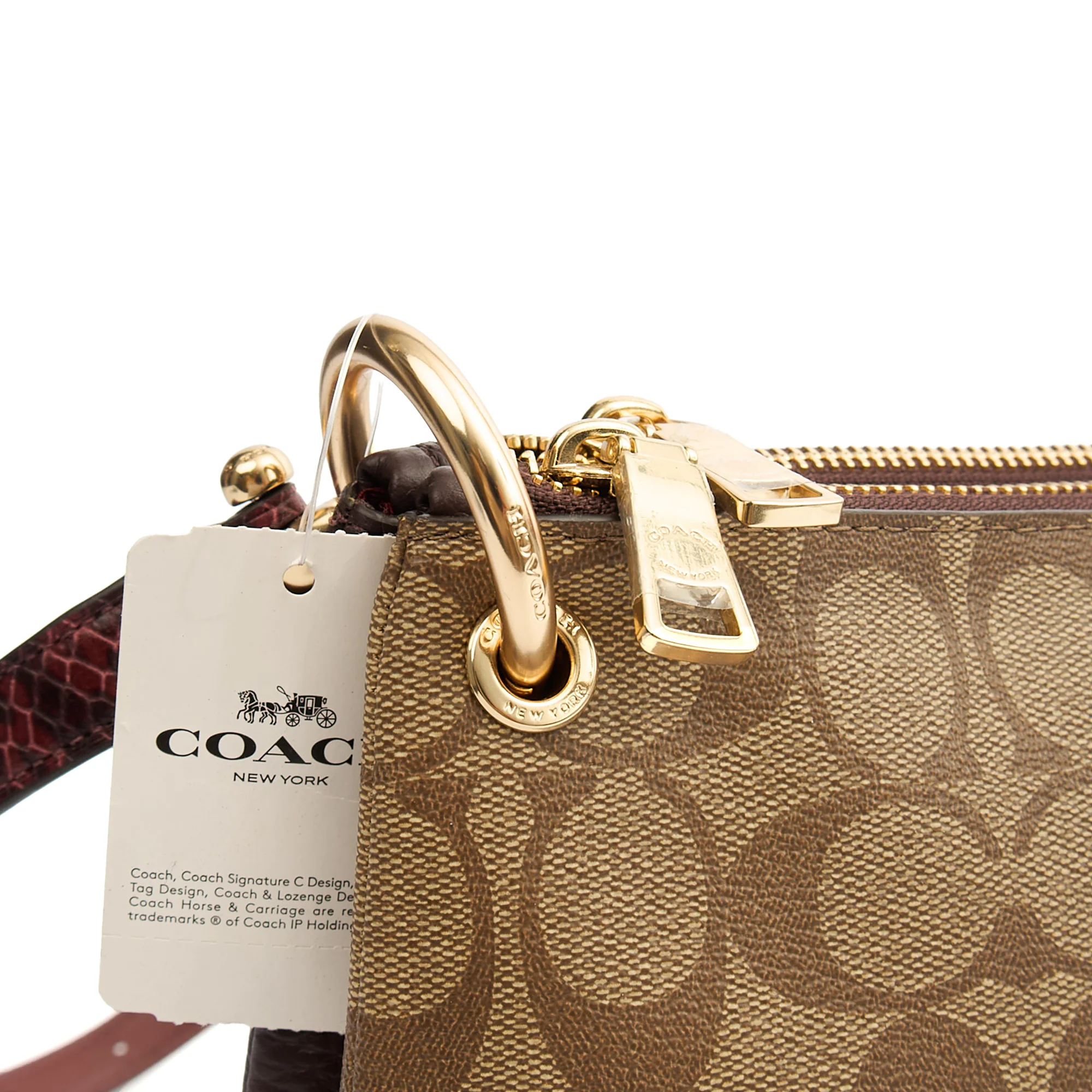 Picture of Coach Cross Body Signature Crossbody in Brown, Leather
