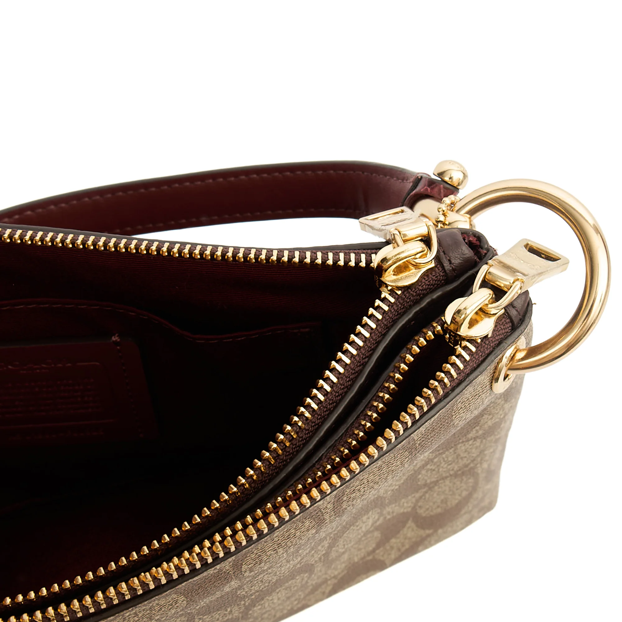 Picture of Coach Cross Body Signature Crossbody in Brown, Leather