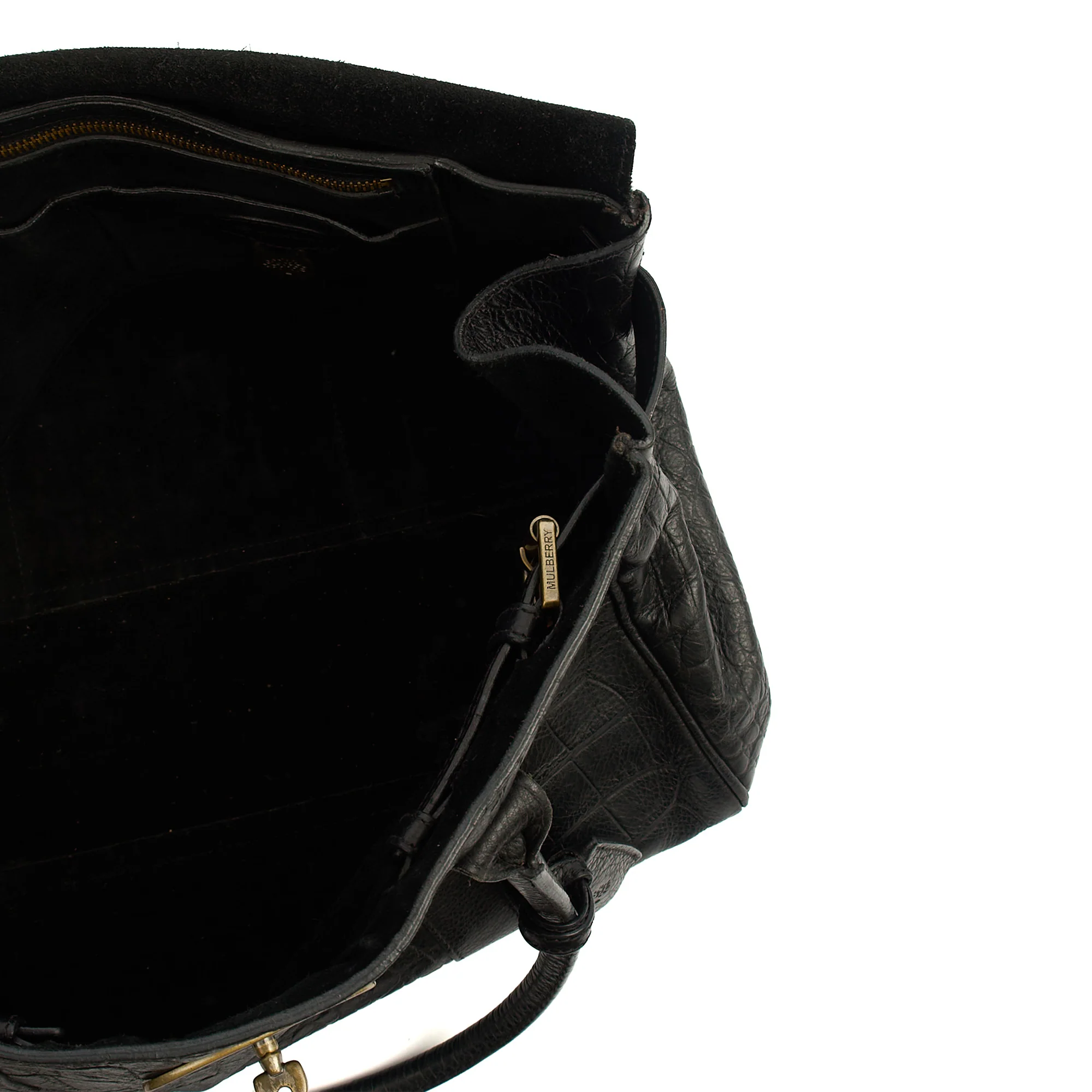 Picture of Mulberry Tote Bayswater Heritage in Black, Exotic Effect Leather