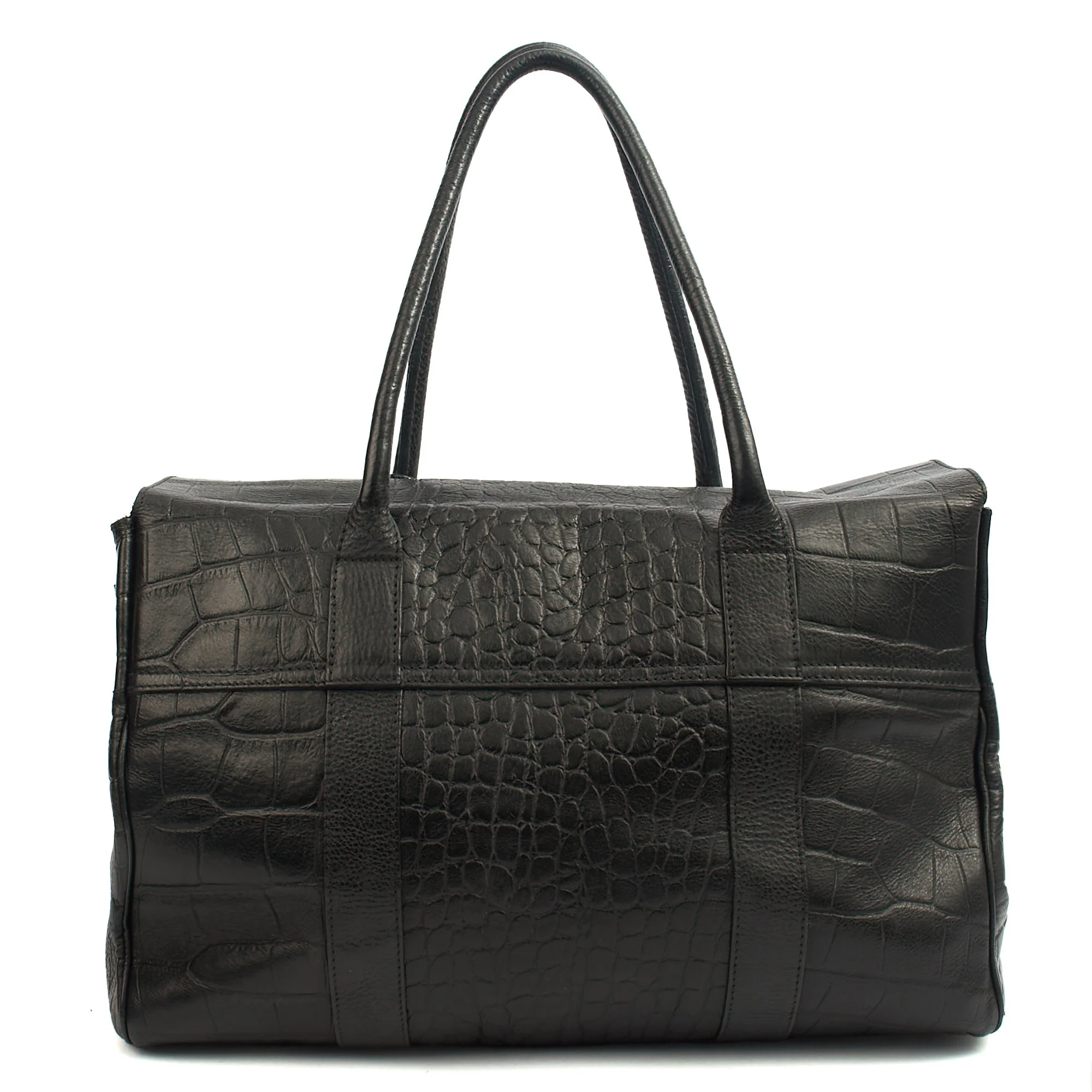 Picture of Mulberry Tote Bayswater Heritage in Black, Exotic Effect Leather