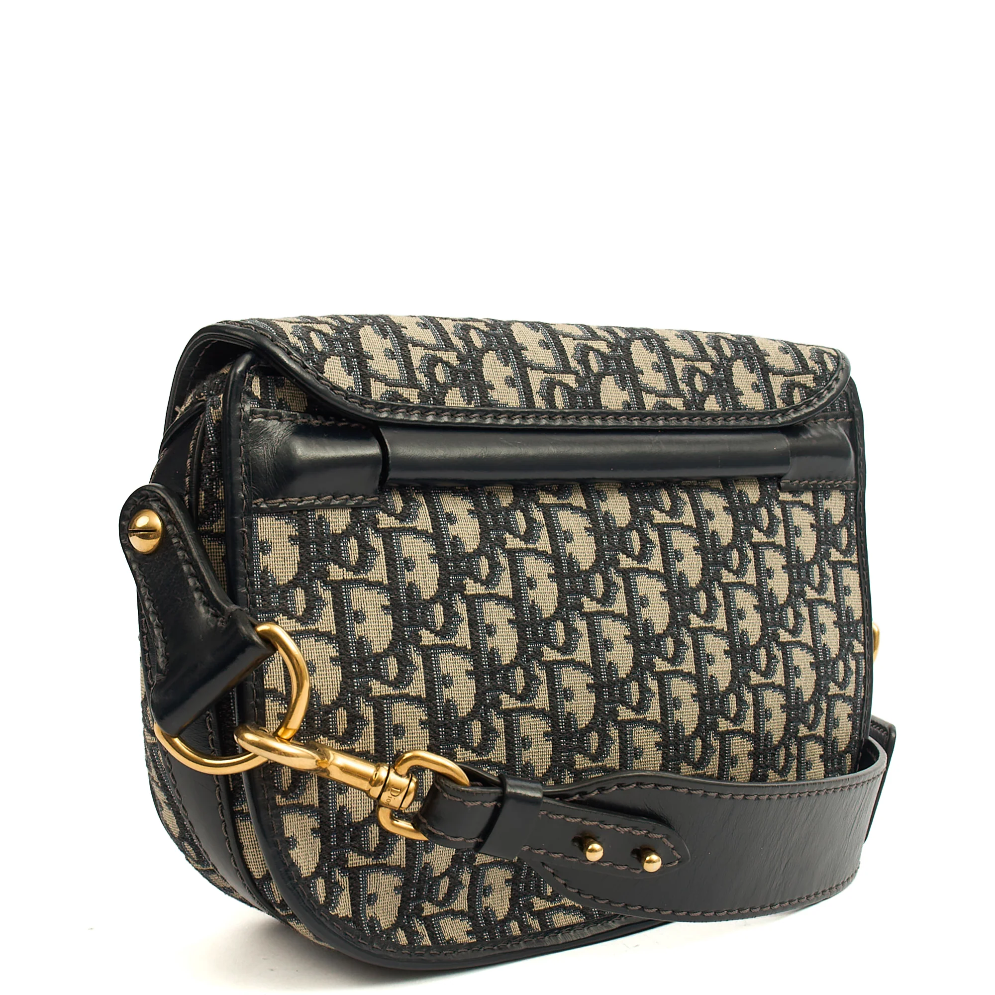 Picture of Christian Dior Cross Body Bobby- East West  in Blue, Fabric