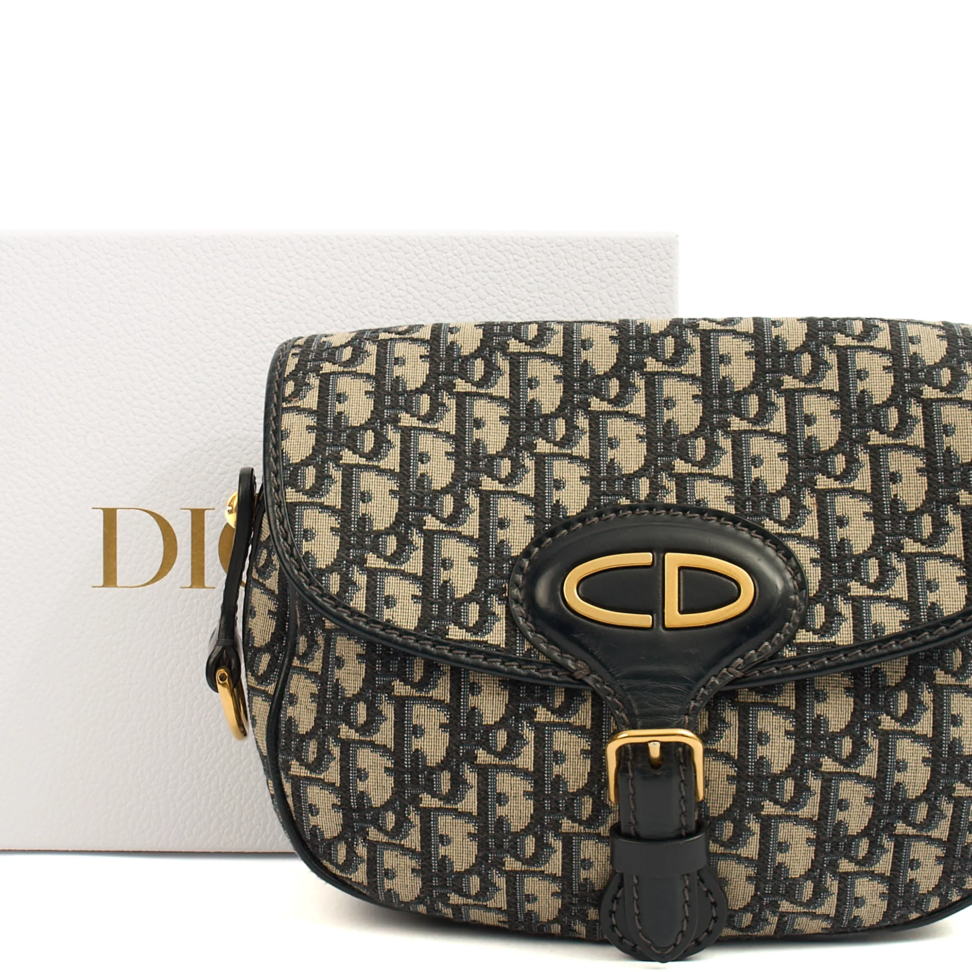 Picture of Christian Dior Cross Body Bobby- East West  in Blue, Fabric