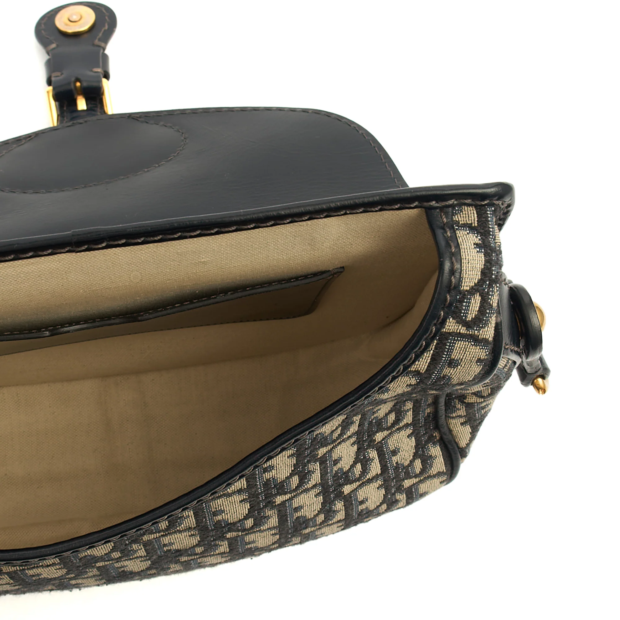 Picture of Christian Dior Cross Body Bobby- East West  in Blue, Fabric