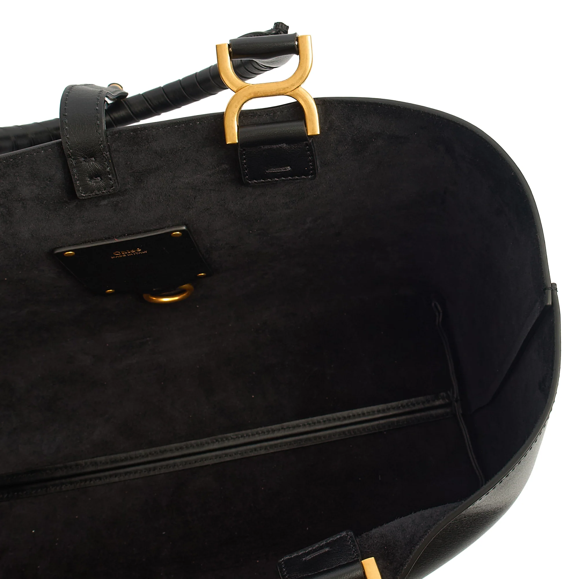 Picture of Chloe Tote Marcie - Large in Black, Calfskin Leather