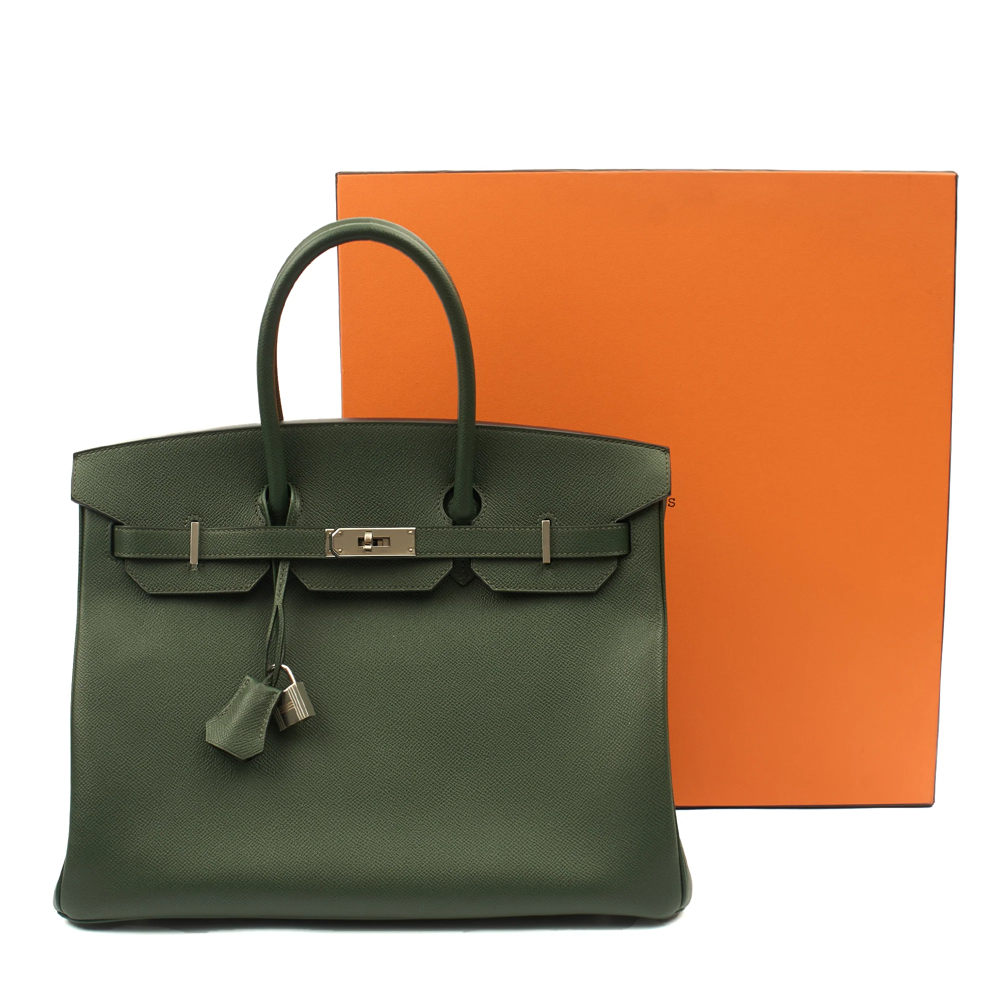 Picture of Hermes Tote Birkin 35 in Vert Anglaise, Epsom Leather
