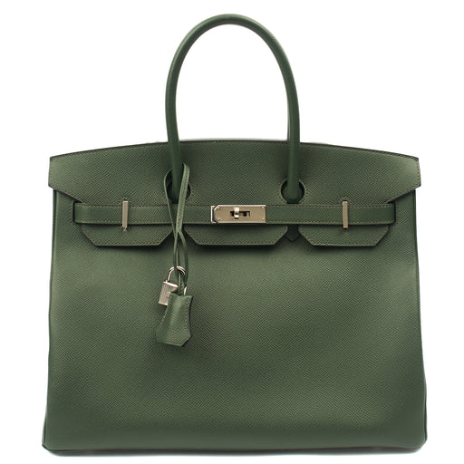 Picture of Hermes Tote Birkin 35 in Vert Anglaise, Epsom Leather