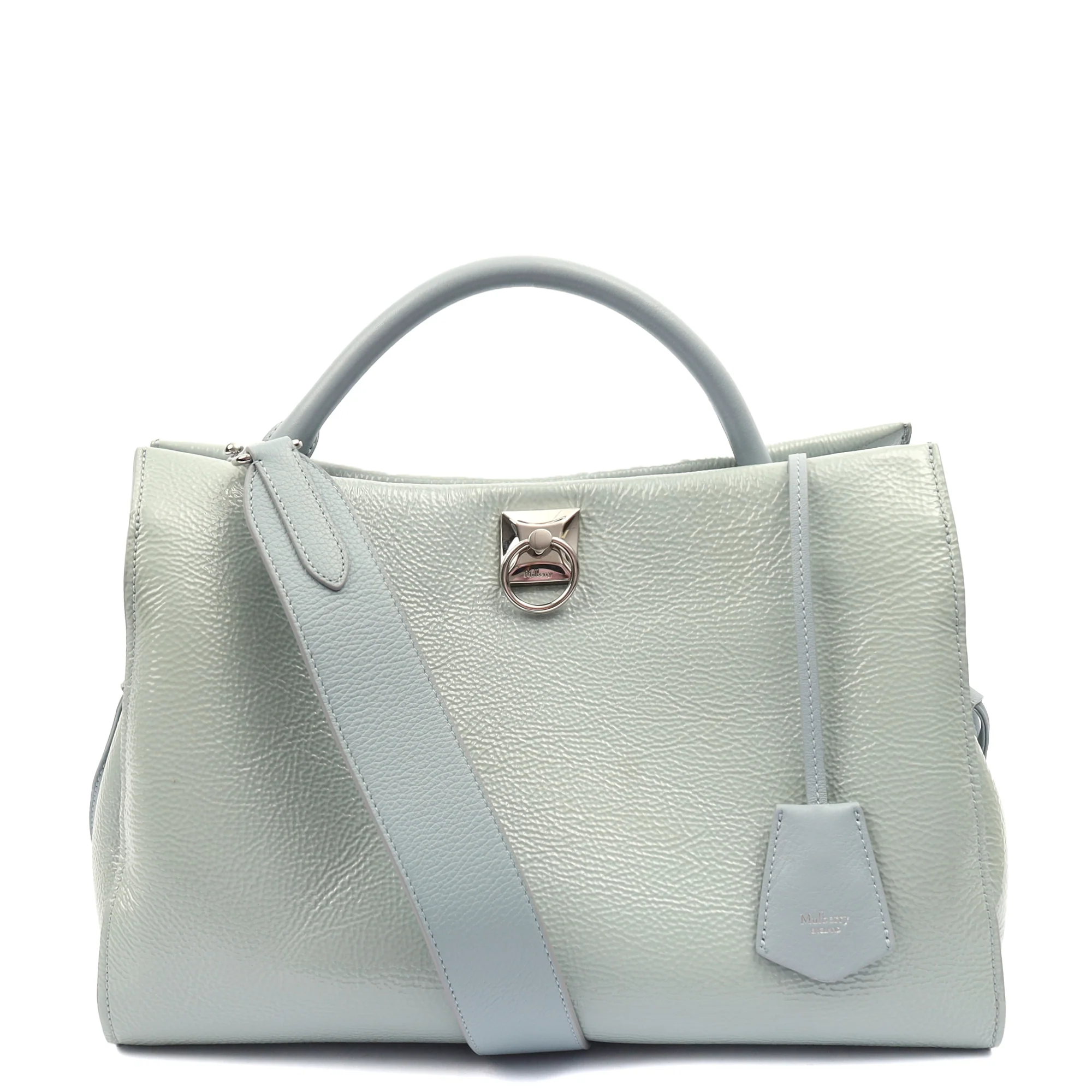 Picture of Mulberry Tote Iris - Large in Blue, Patent Leather
