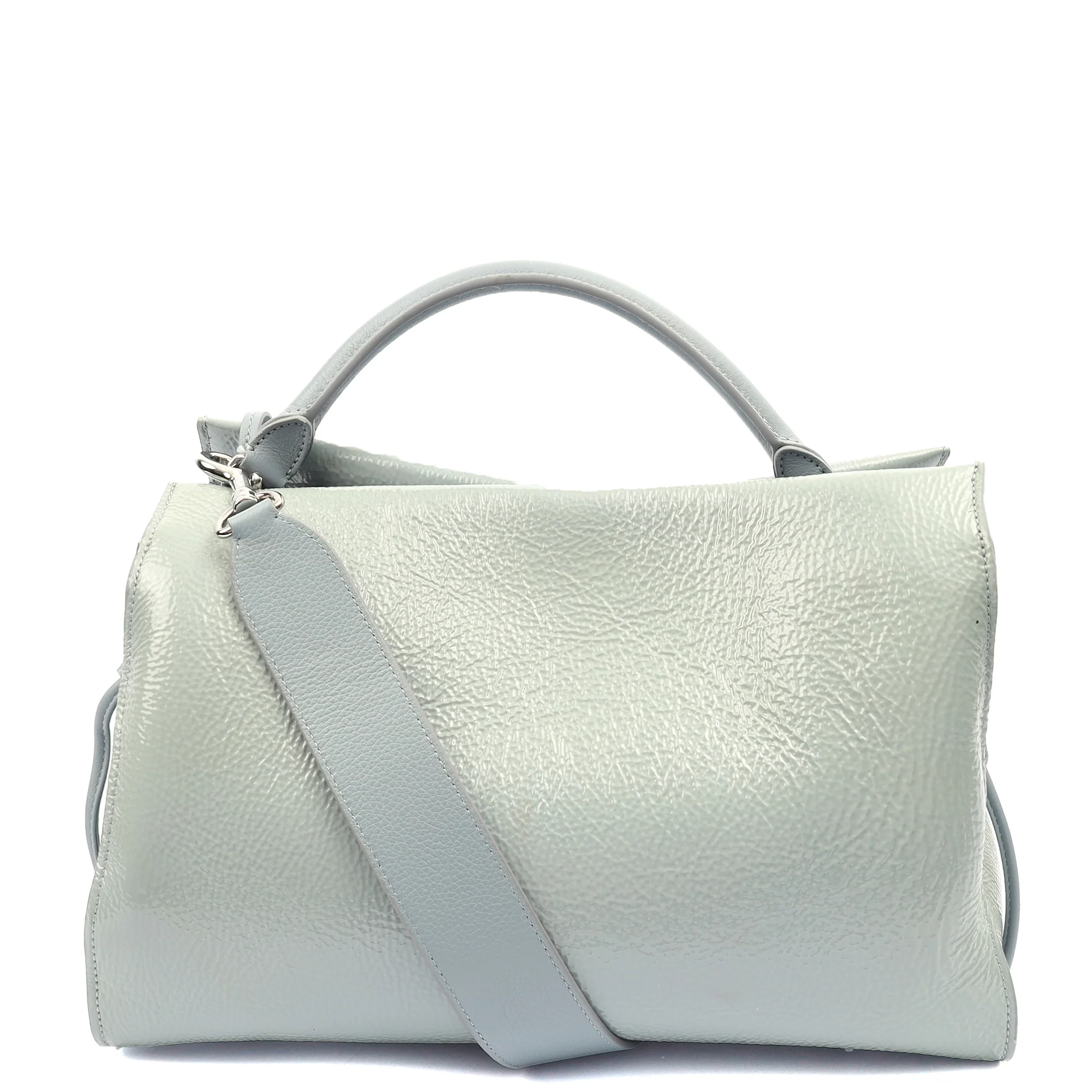Picture of Mulberry Tote Iris - Large in Blue, Patent Leather