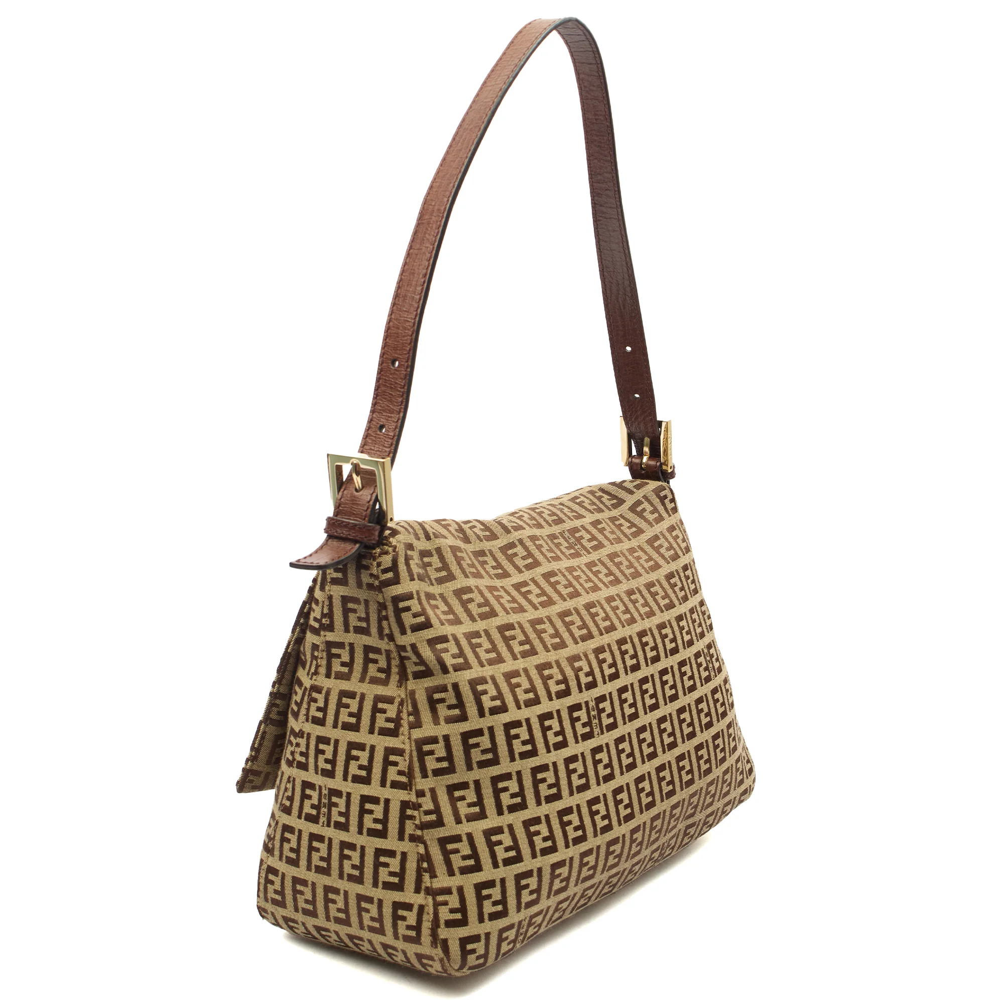 Picture of Fendi Shoulder Bag Mama in Zucca FF, Canvas