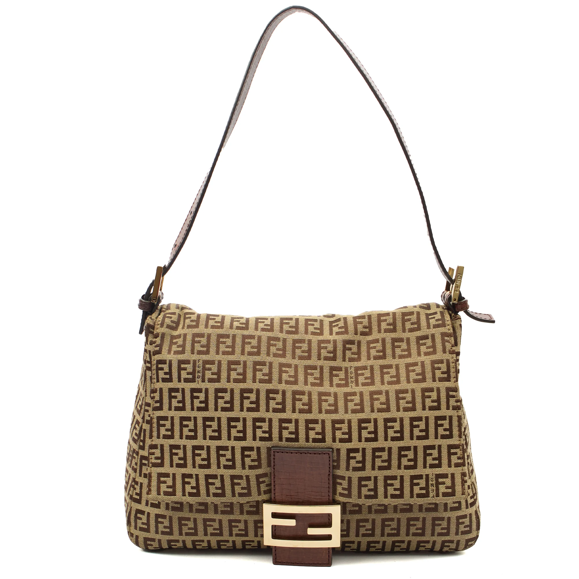Picture of Fendi Shoulder Bag Mama in Zucca FF, Canvas