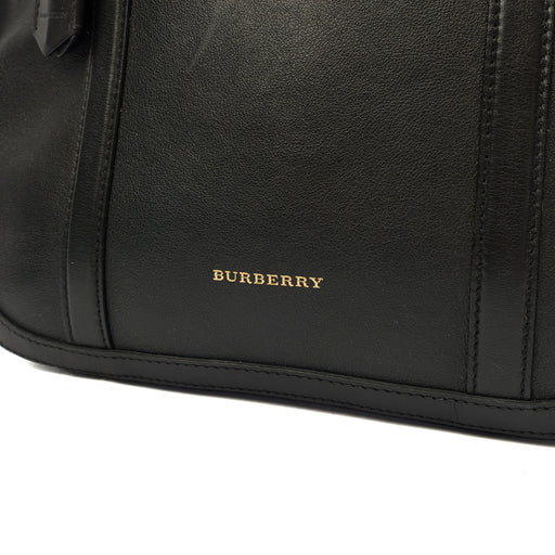 Picture of Burberry Top Handle Orchard Bowling Bag- Medium in Black, Leather