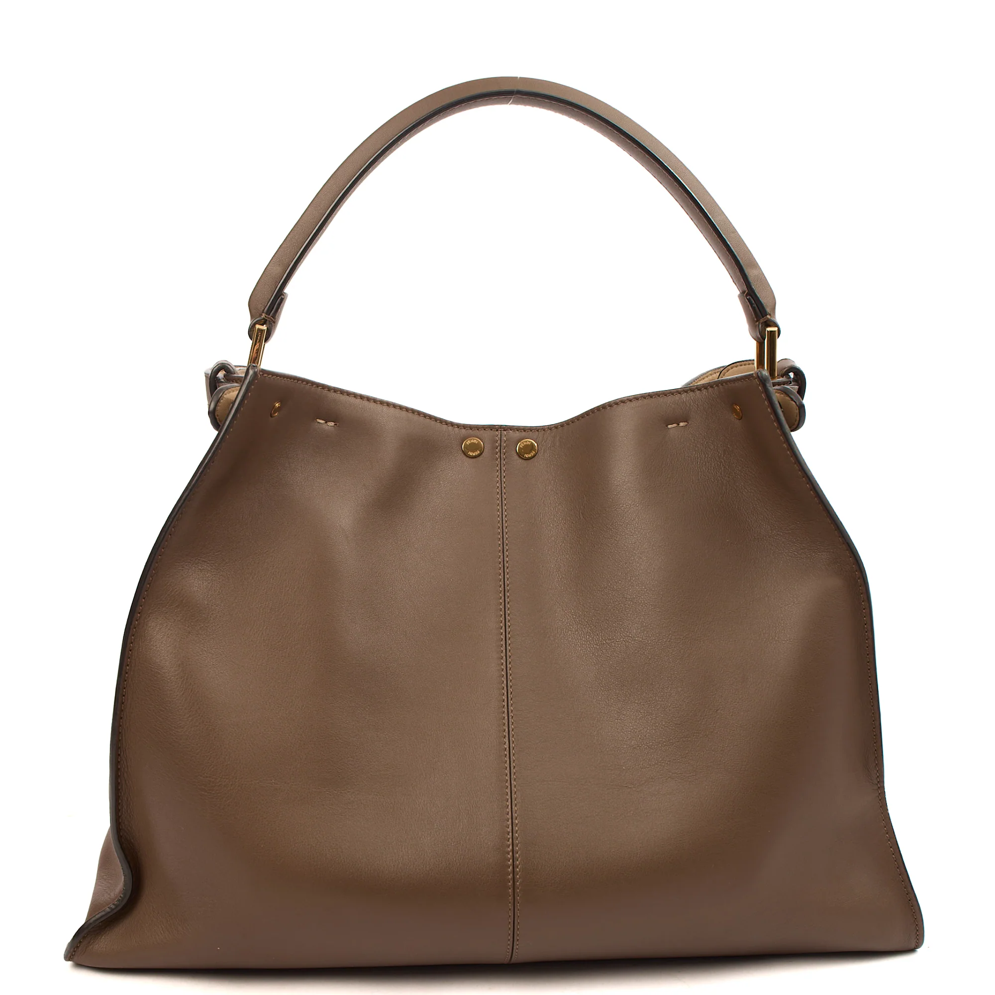 Picture of Fendi Tote Peekaboo - Large in Brown, Leather