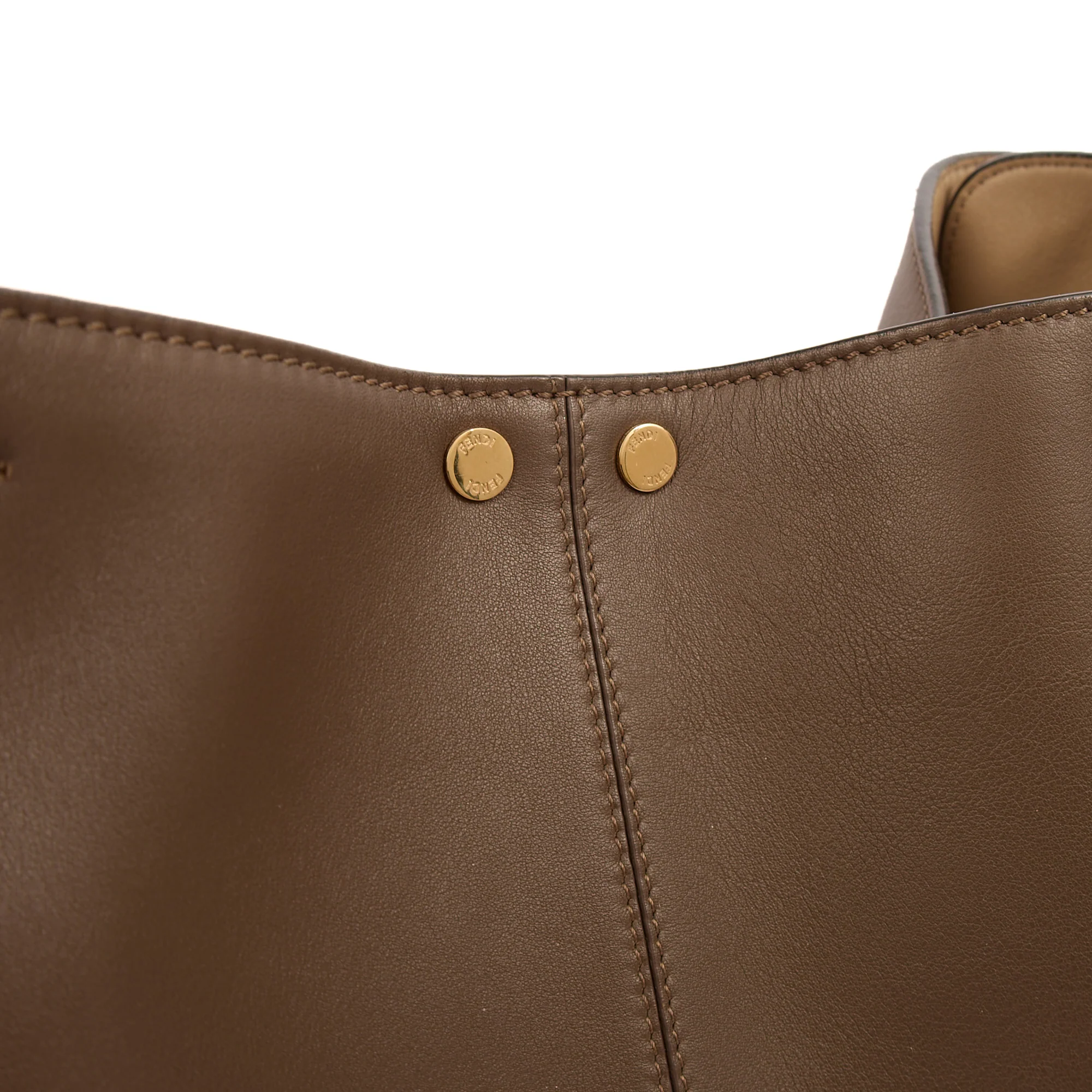 Picture of Fendi Tote Peekaboo - Large in Brown, Leather