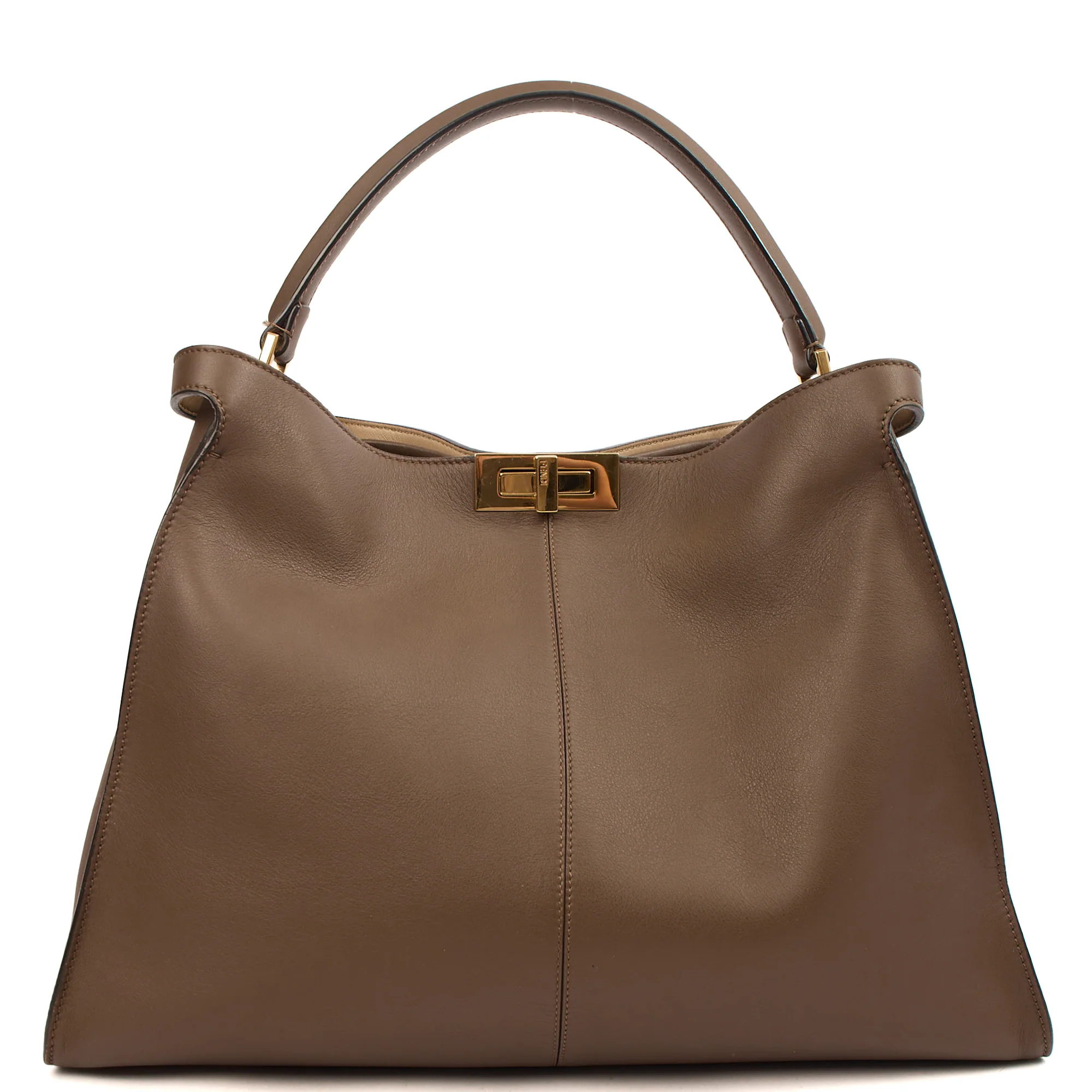 Picture of Fendi Tote Peekaboo - Large in Brown, Leather
