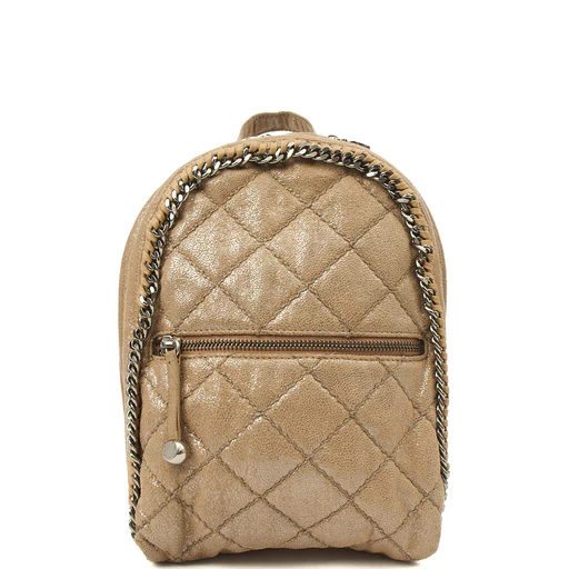 Picture of Stella McCartney Backpack Falabella Go Backpack in Metallic, Vegan Leather