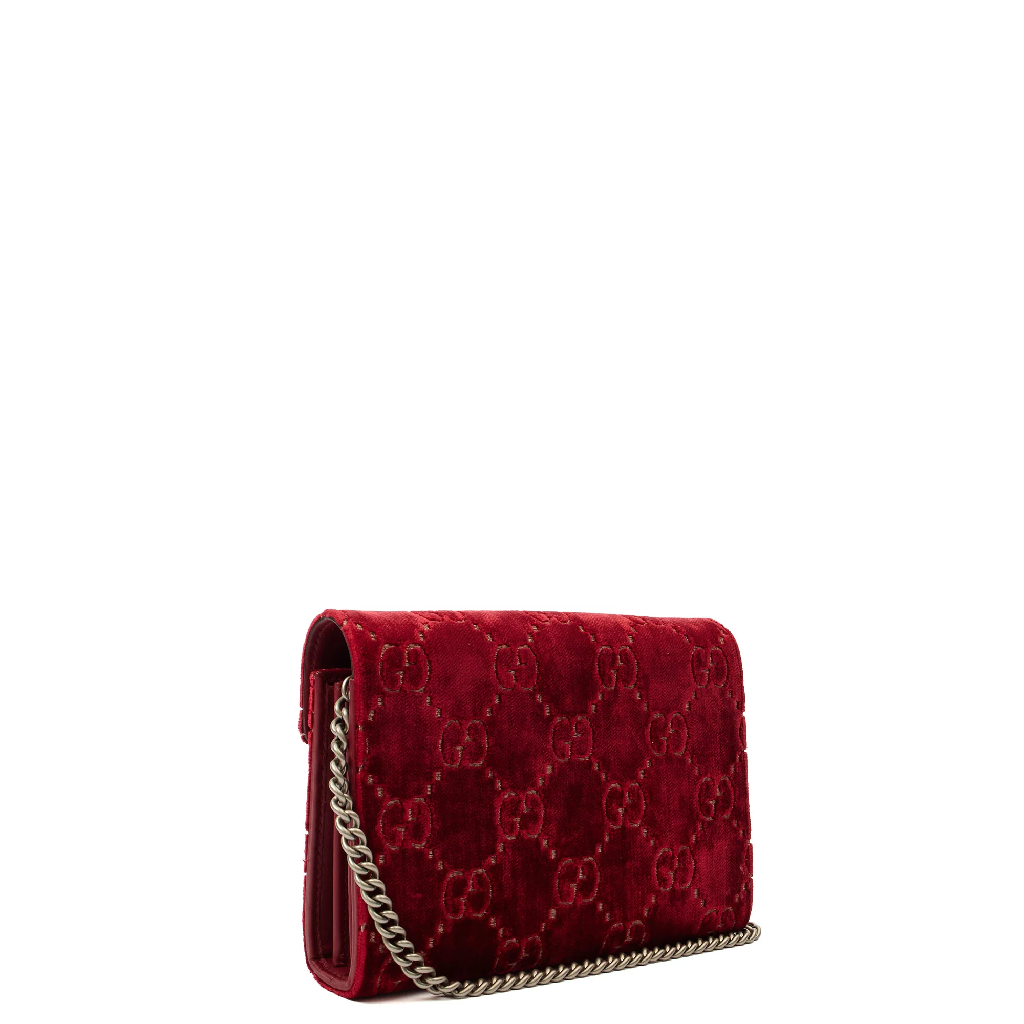Picture of Gucci Cross Body Dionysus Chain Wallet in Red, Fabric