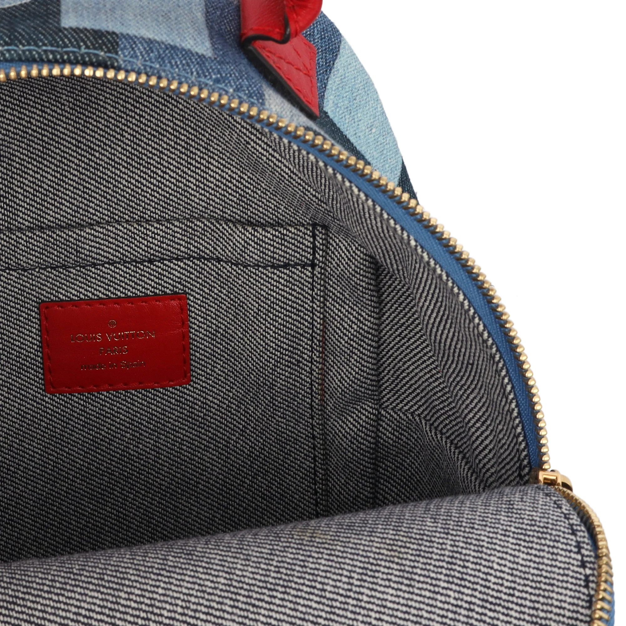 Picture of Louis Vuitton Mini Backpack Palm Springs Backpack Mini in Denim, Canvas