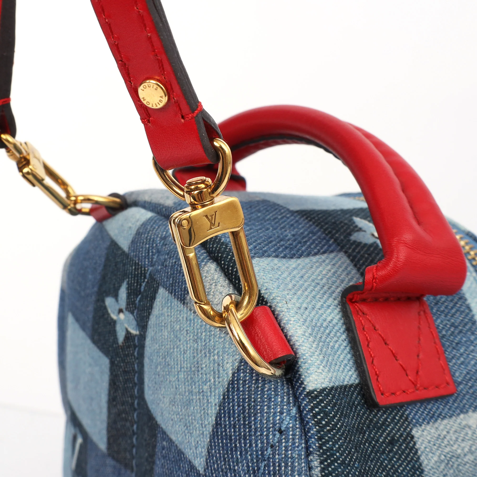 Picture of Louis Vuitton Mini Backpack Palm Springs Backpack Mini in Denim, Canvas