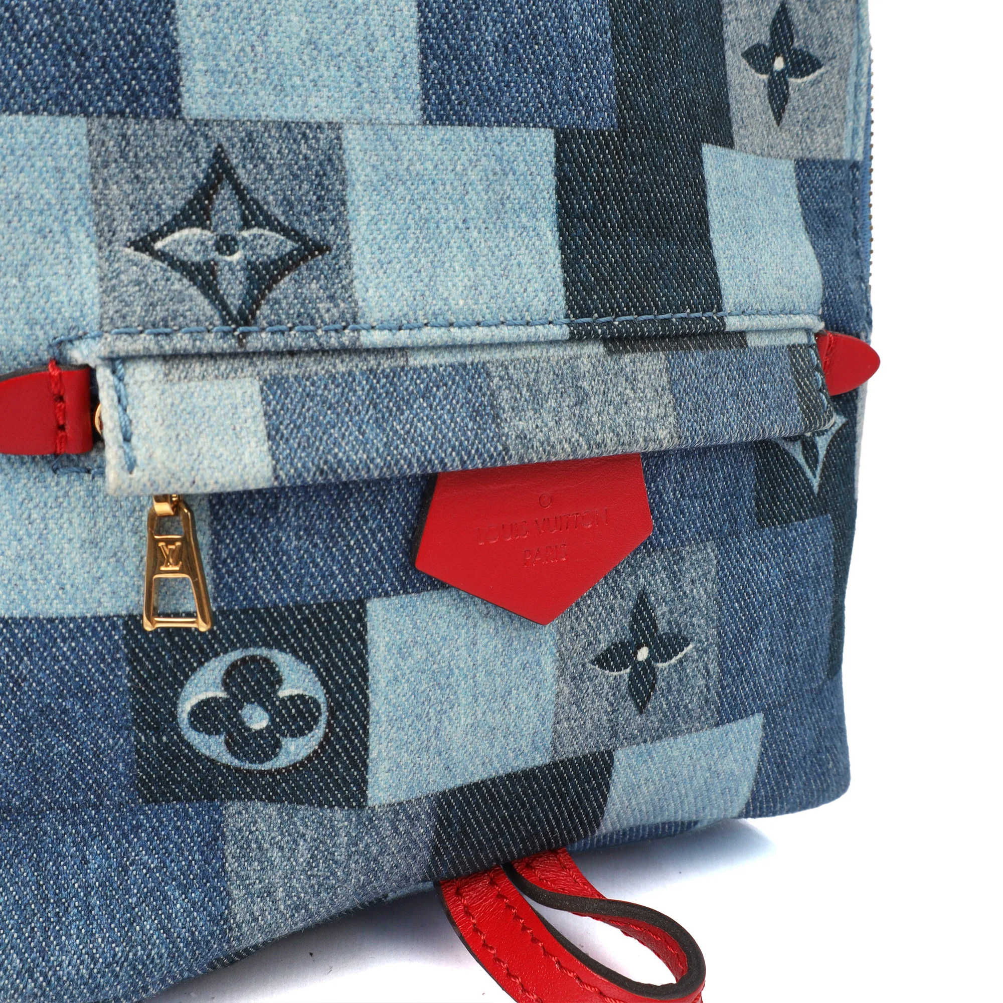 Picture of Louis Vuitton Mini Backpack Palm Springs Backpack Mini in Denim, Canvas