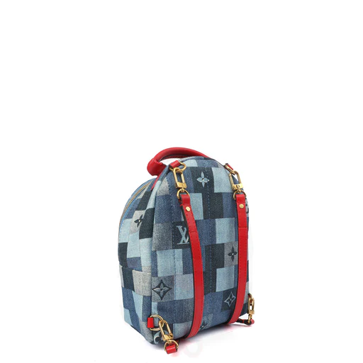 Picture of Louis Vuitton Mini Backpack Palm Springs Backpack Mini in Denim, Canvas