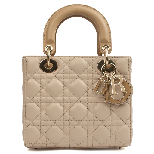 Picture of Christian Dior Tote Lady Dior Small in Neutral, Leather