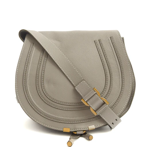 Picture of Chloe Cross Body Marcie - Medium in Grey, Calfskin Leather