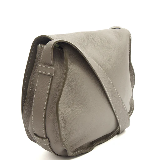 Picture of Chloe Cross Body Marcie - Medium in Grey, Calfskin Leather