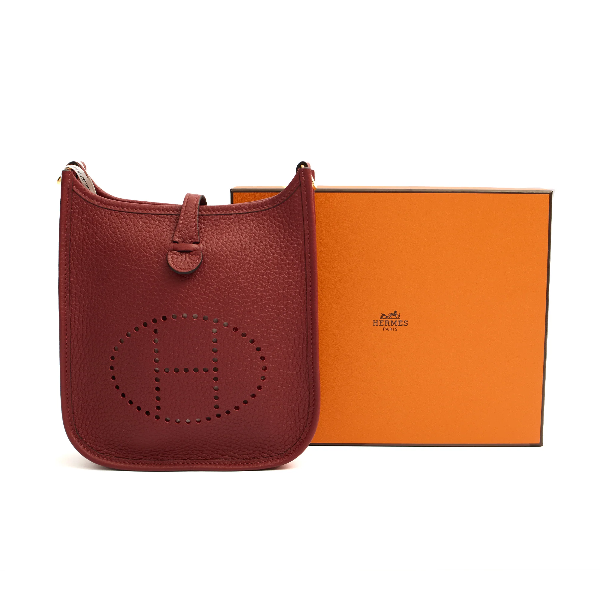 Picture of Hermes Cross Body Evelyne 16 in Rouge H, Togo Leather
