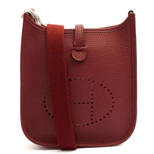 Picture of Hermes Cross Body Evelyne 16 in Rouge H, Togo Leather